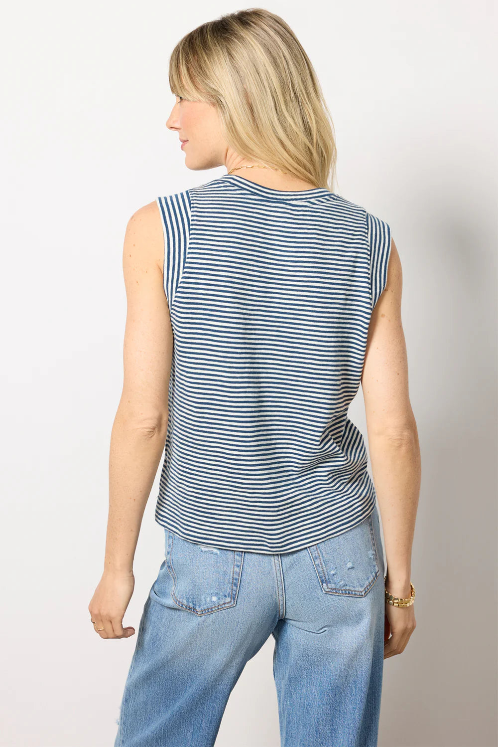 Sunwashed Slub Muscle Tank