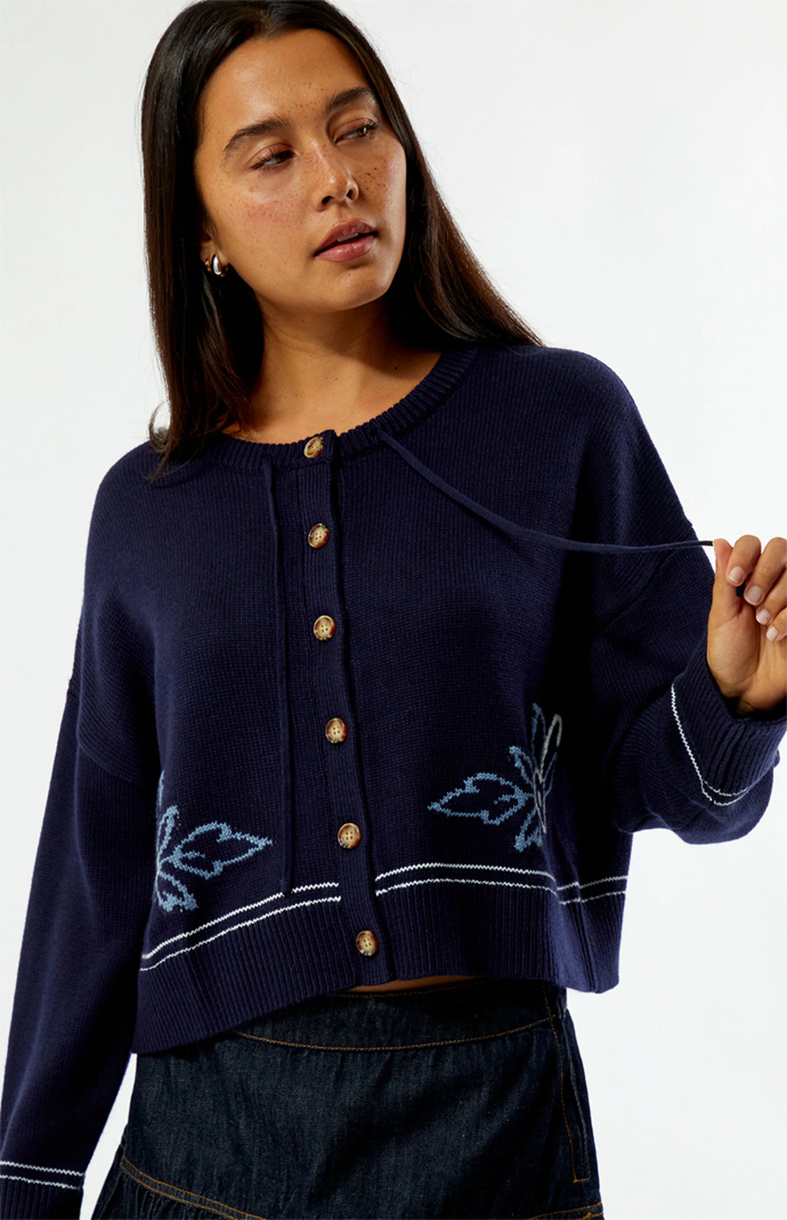 Ravello Knit Cardigan - Navy