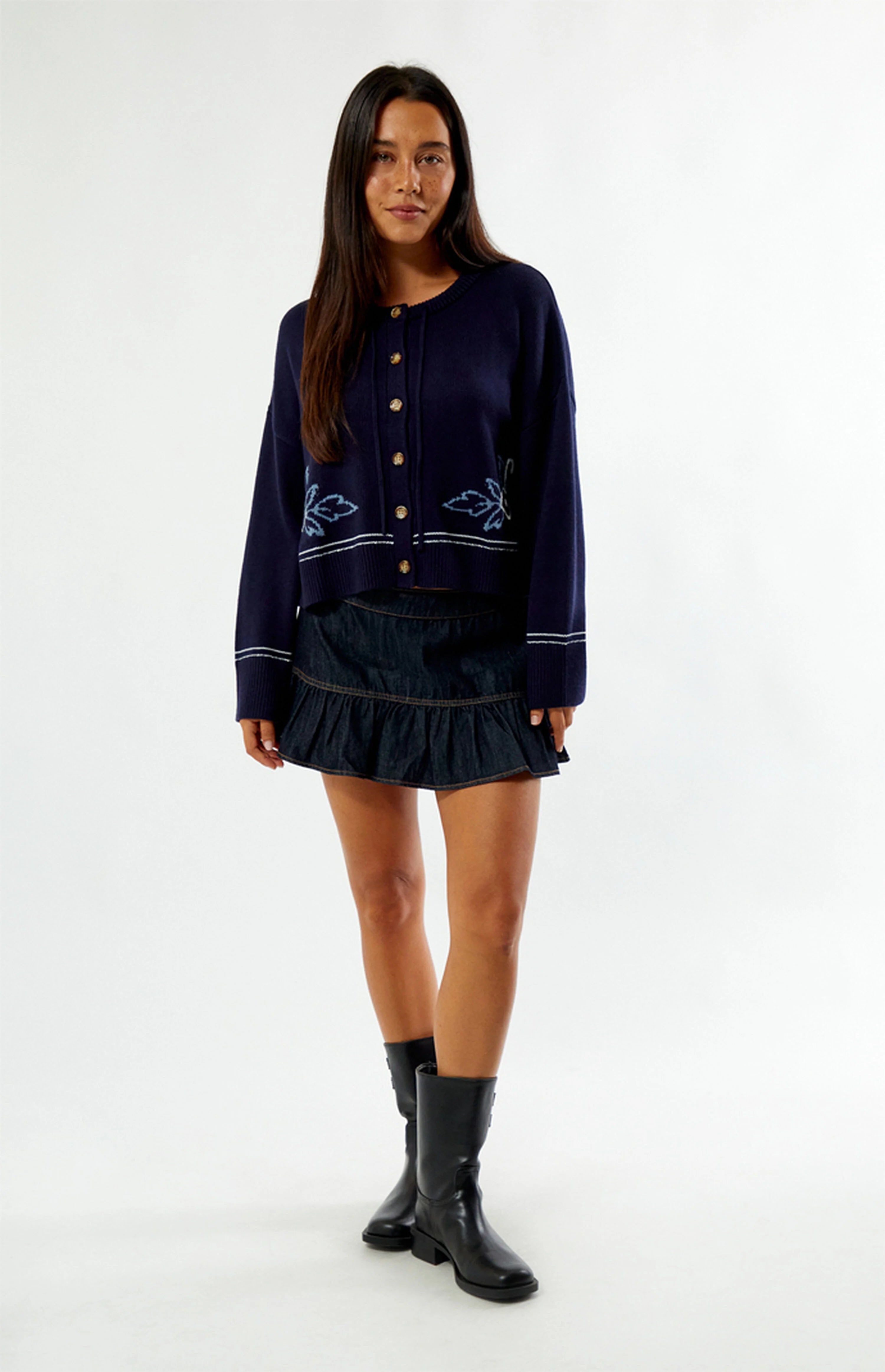 Ravello Knit Cardigan - Navy