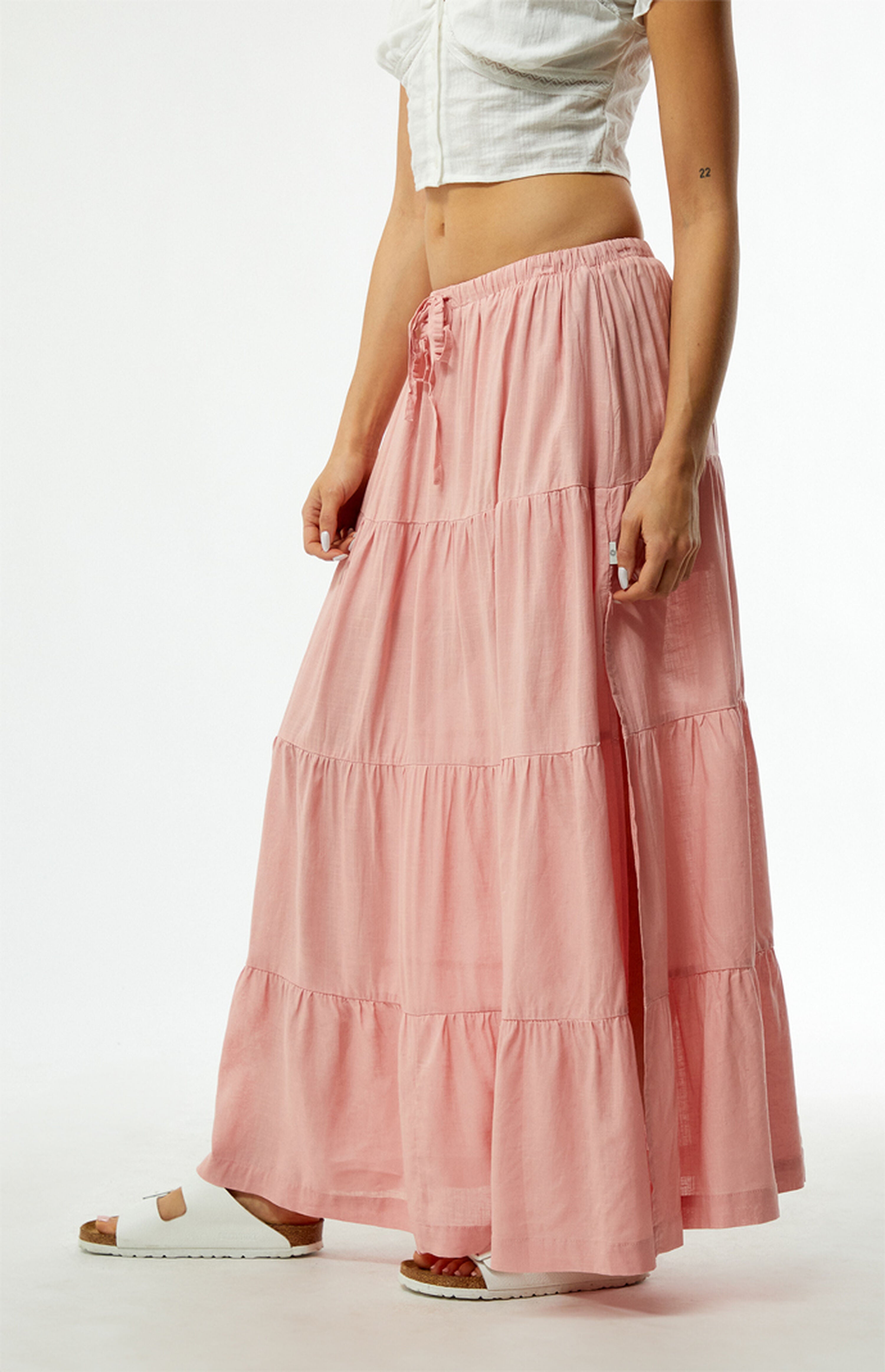 Classic Tiered Maxi Skirt