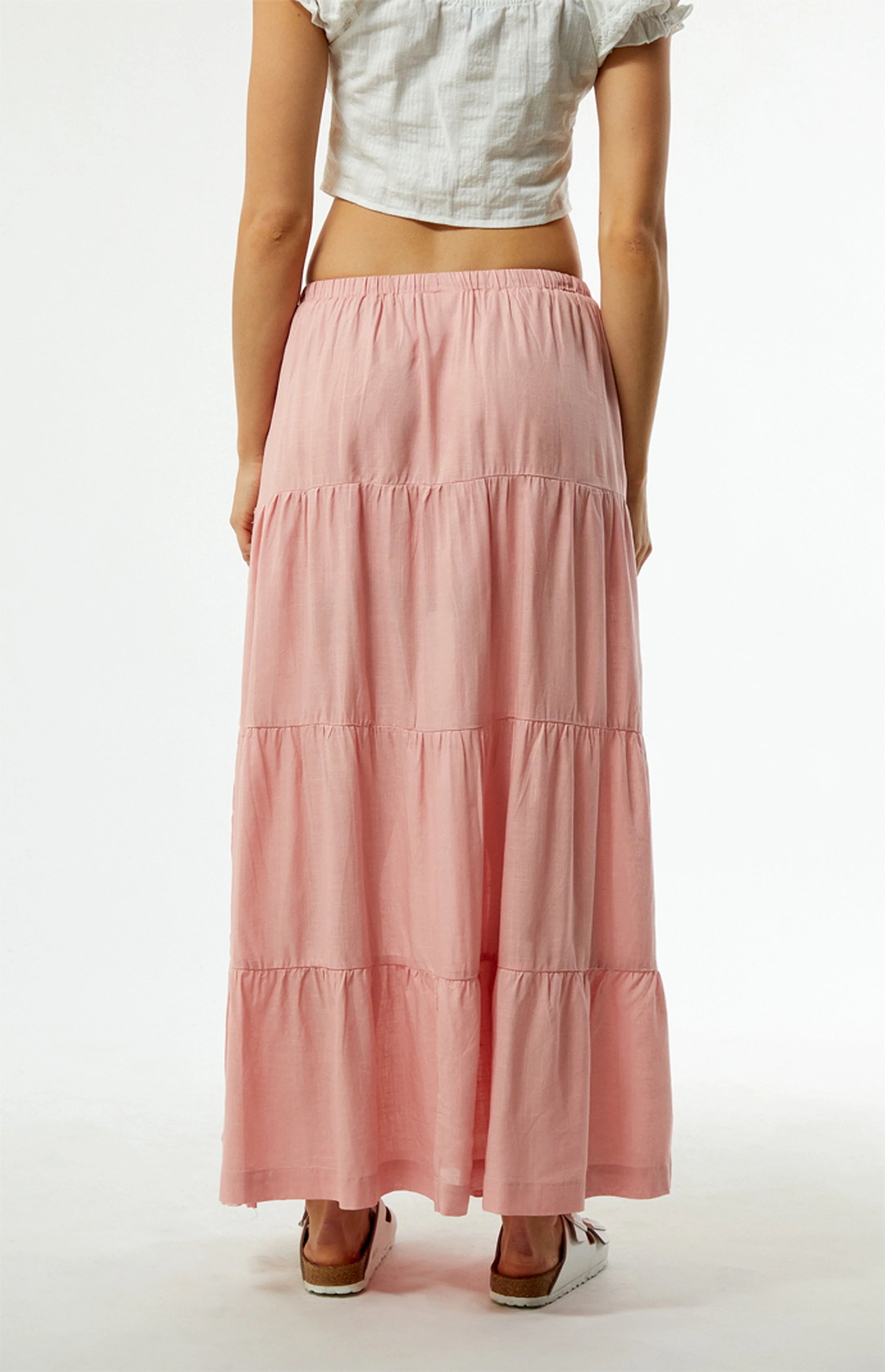 Classic Tiered Maxi Skirt