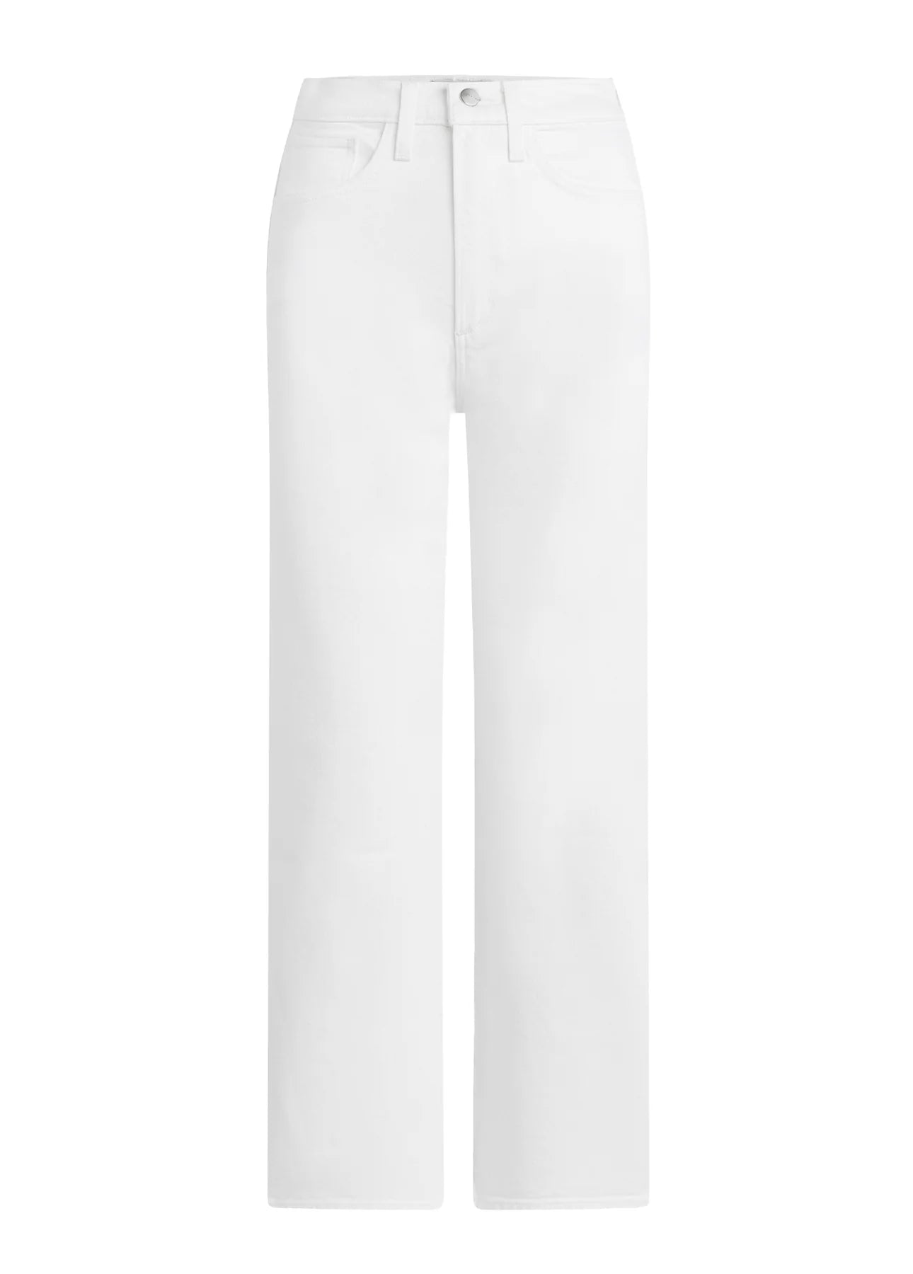 The Margot Crop - High Rise Straight - White