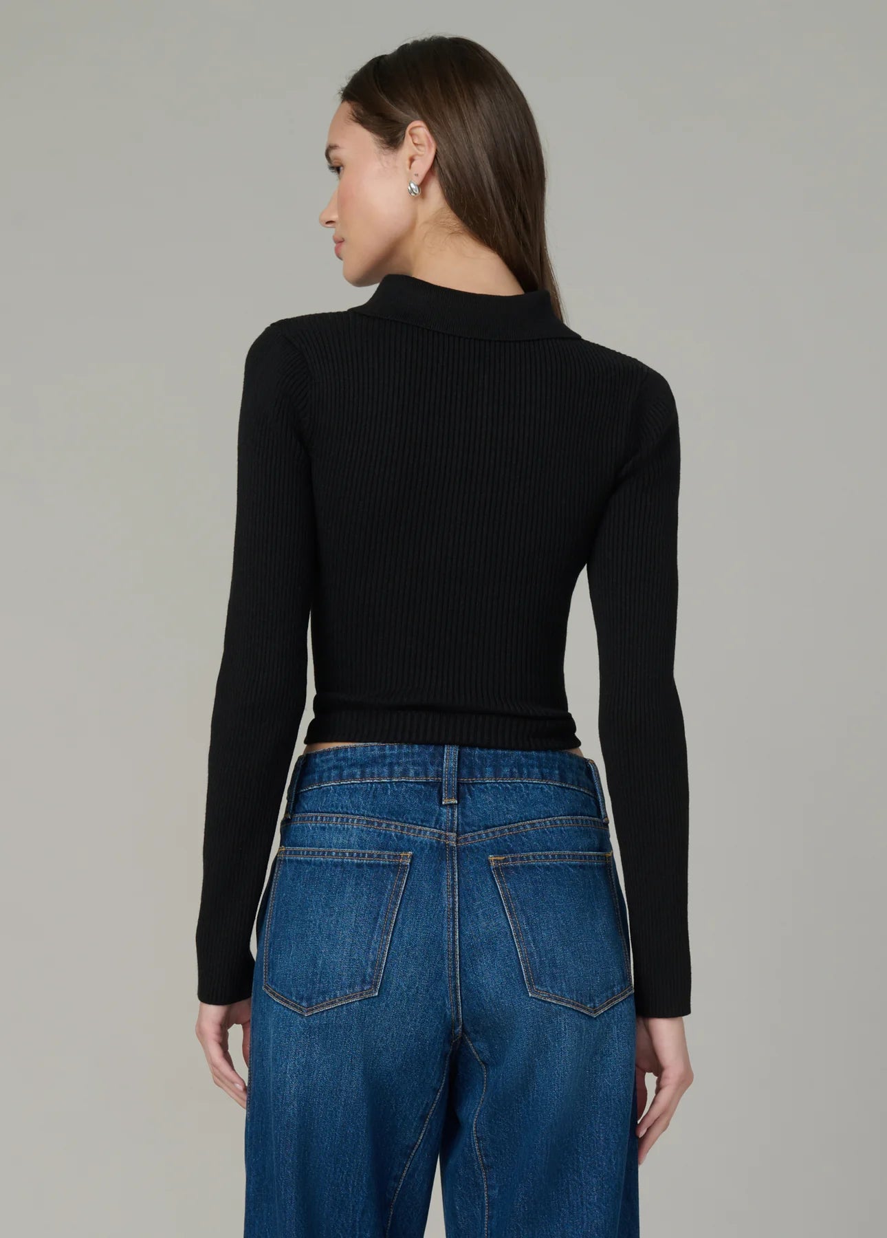 The Lisa Polo Sweater - Black