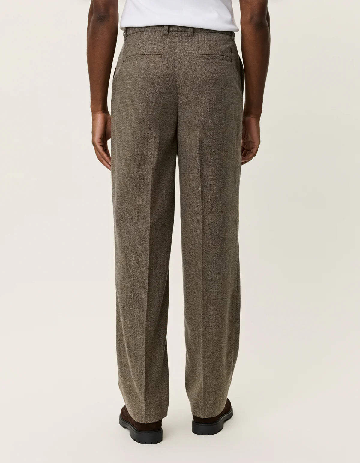 Randall Melange Suit Pants - Teak Brown