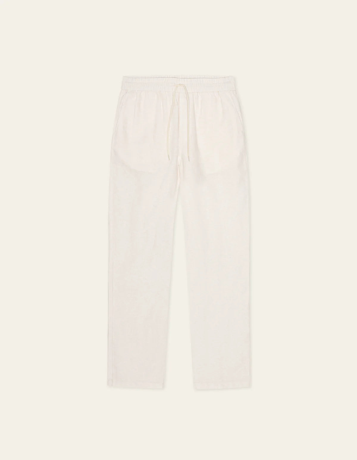 Patrick Linen Pants - Eggnog White