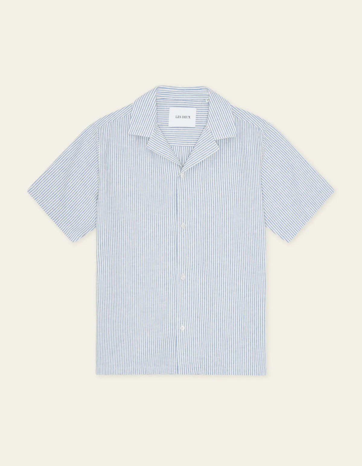 Lukas Stripe Cotton Linen SS Shirt - Allure