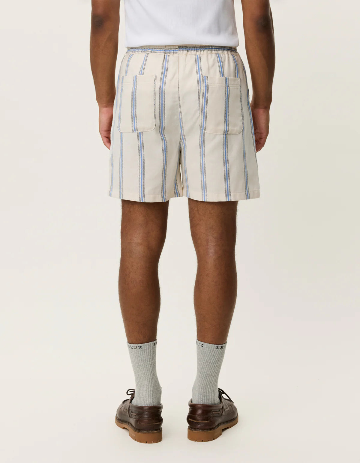 Lawson Stripe Shorts - Eggnog White