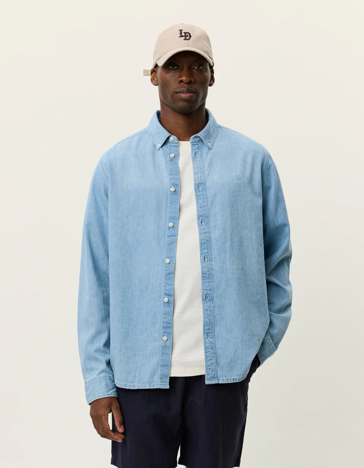 Konrad Denim Shirt - Light Indigo Wash