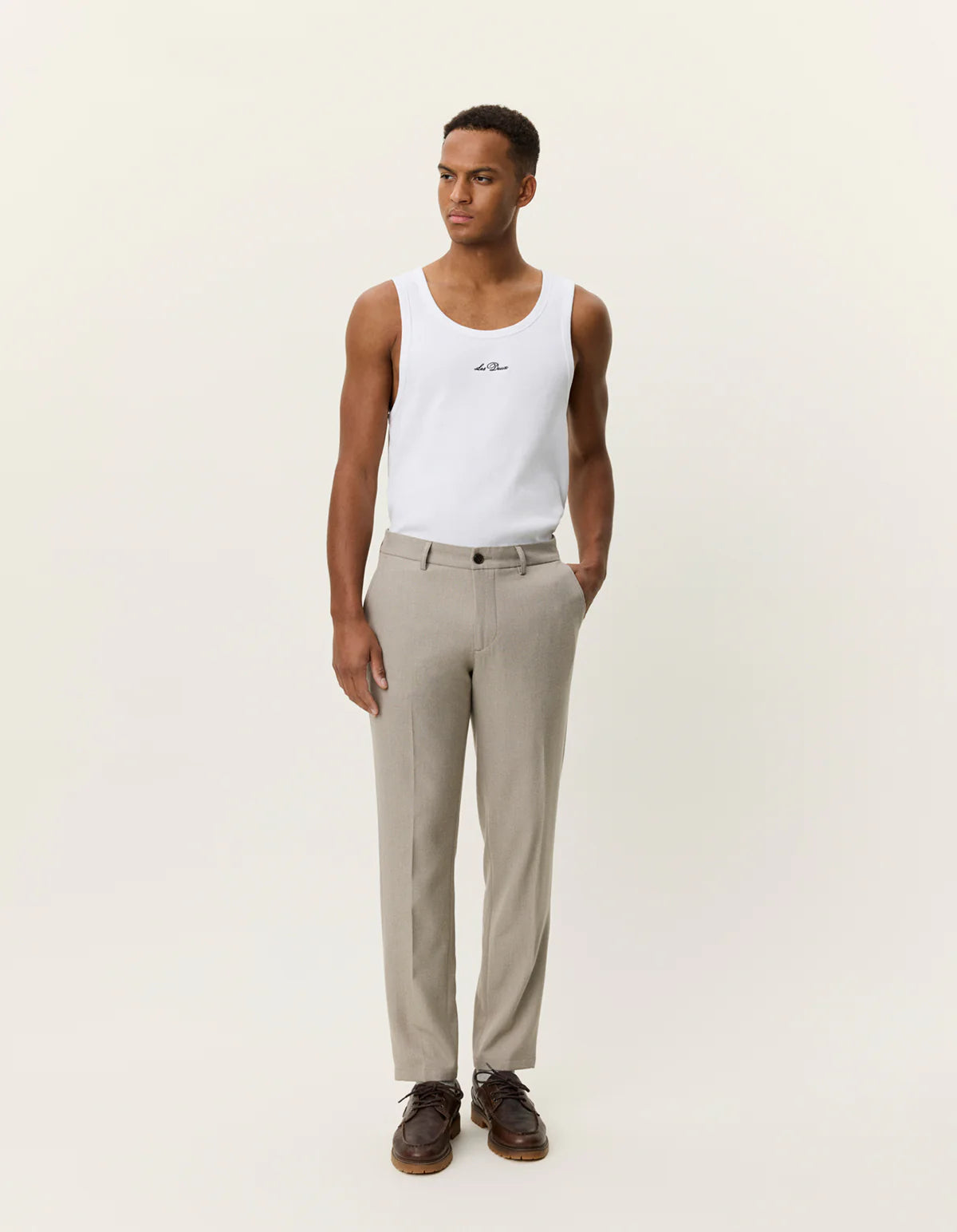 Como Reg Solid Pants - Laurel Oak Sand