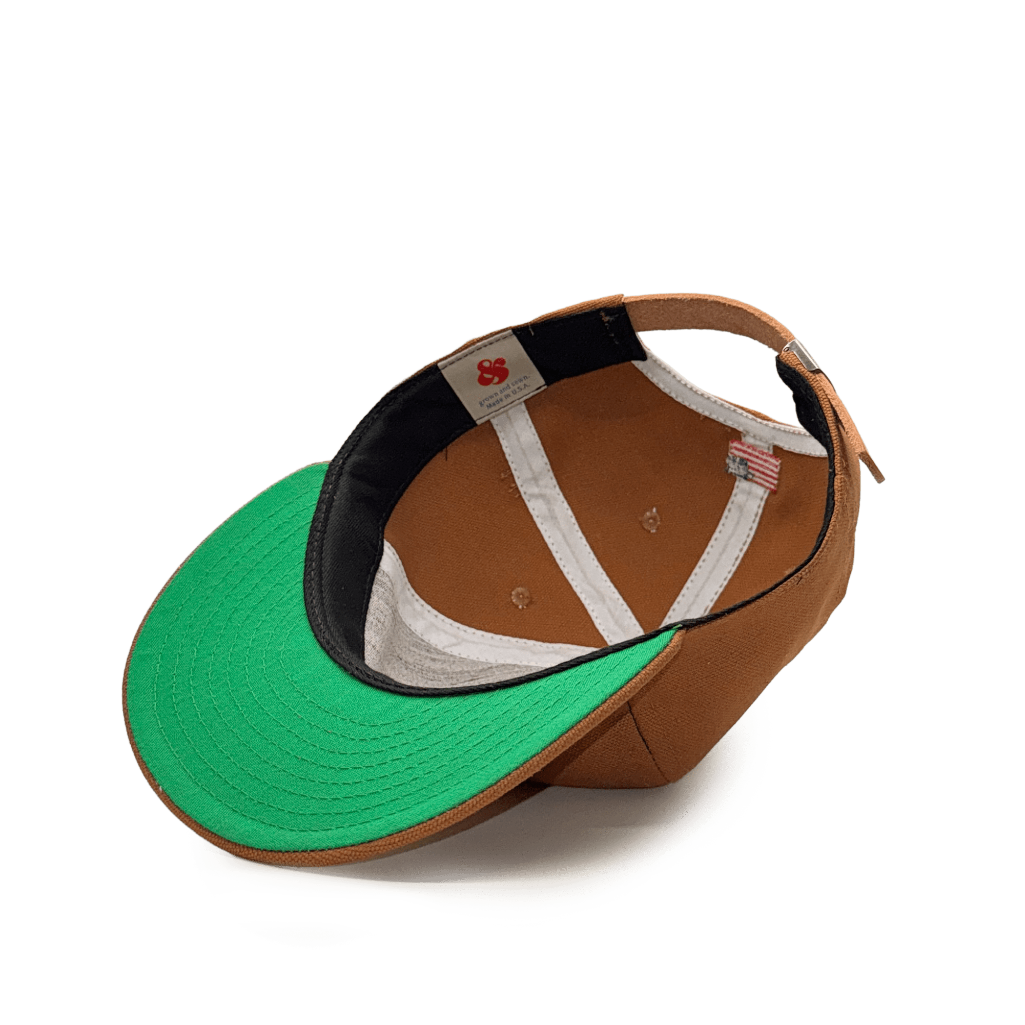 Soft Brim Ball Cap - American Canvas Plain Front - Camel