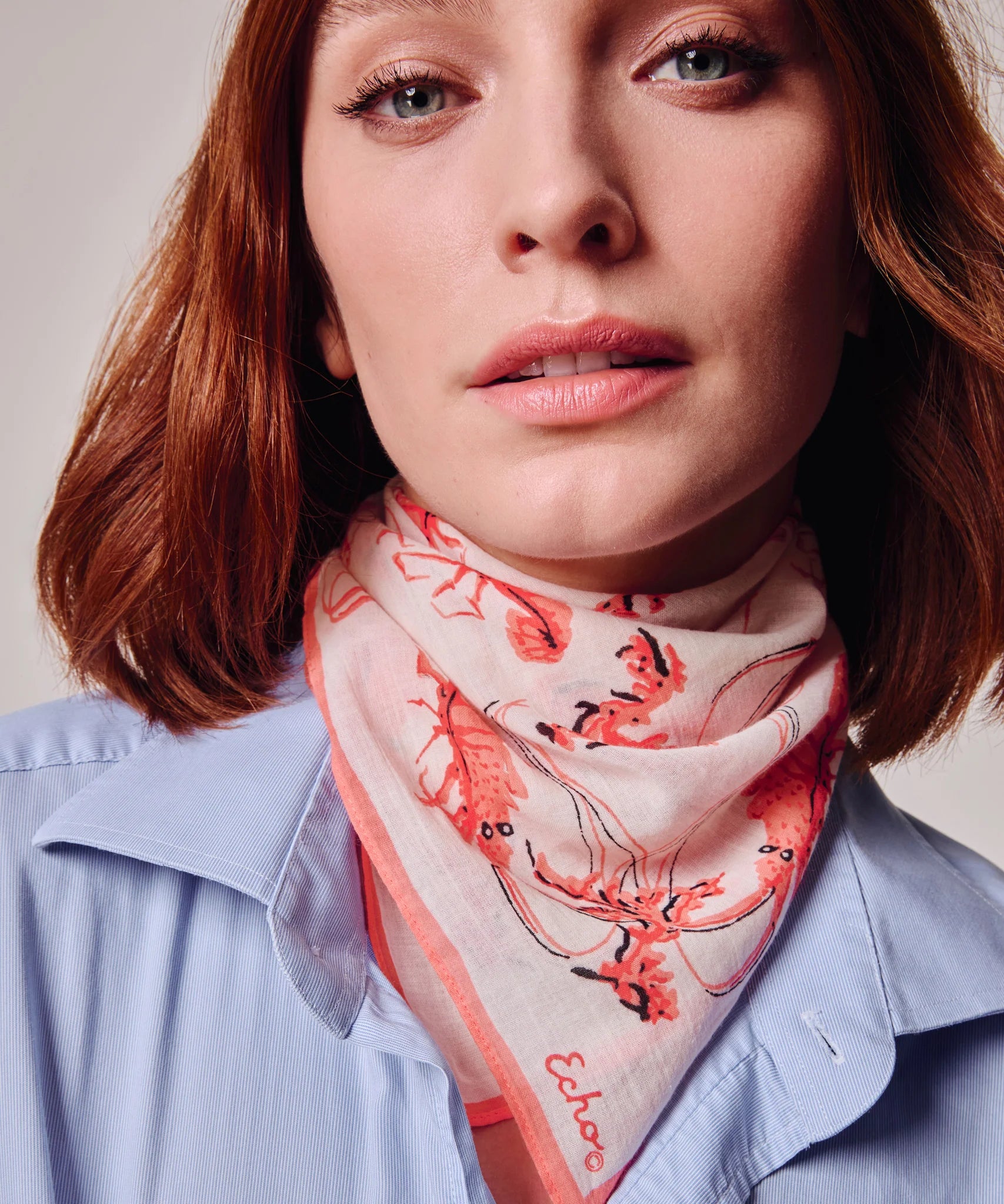 Shrimp Boat Bandana - Coral