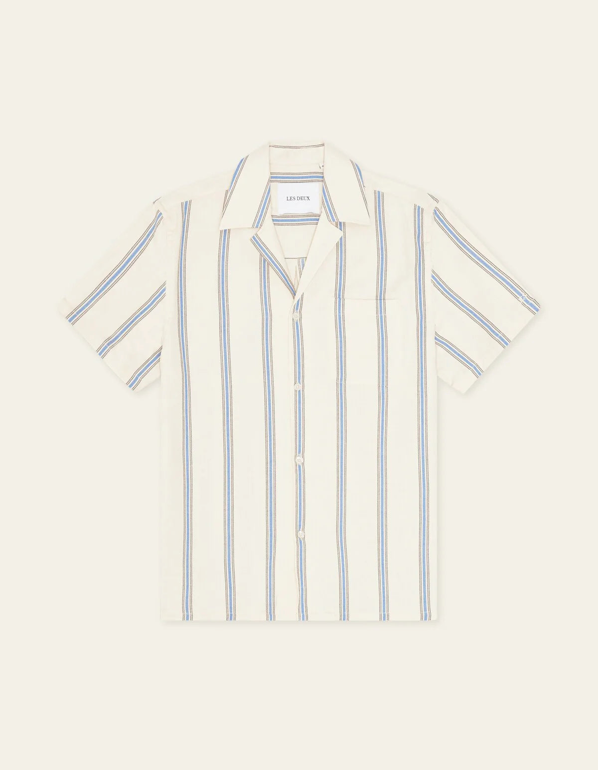 Lawson Stripe SS Shirt - Eggnog White