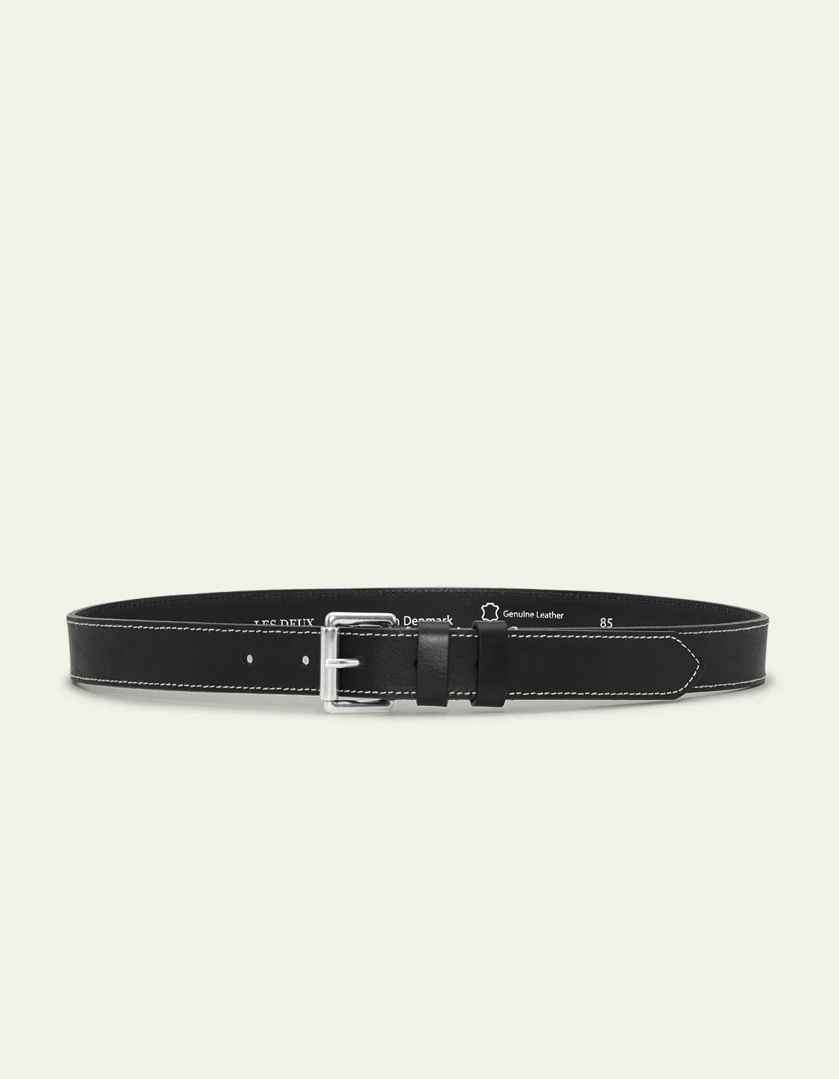 Walid Leather Belt - Black