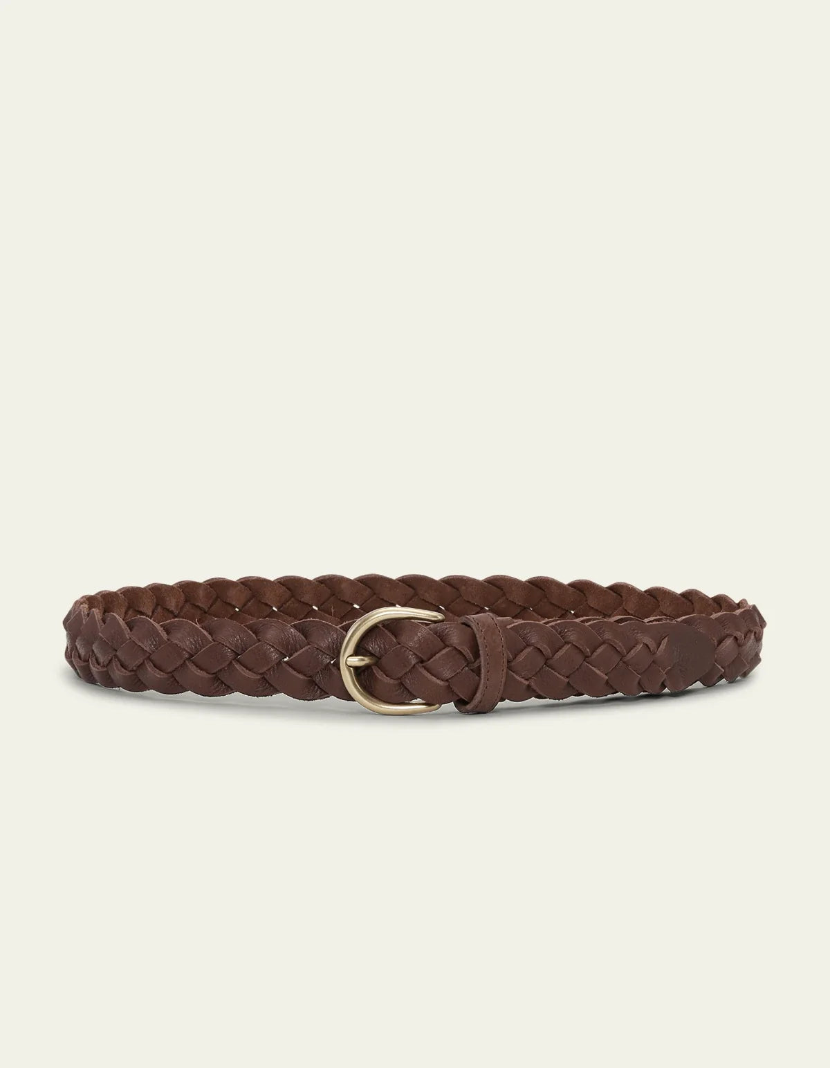Victor Braided Belt - Brown