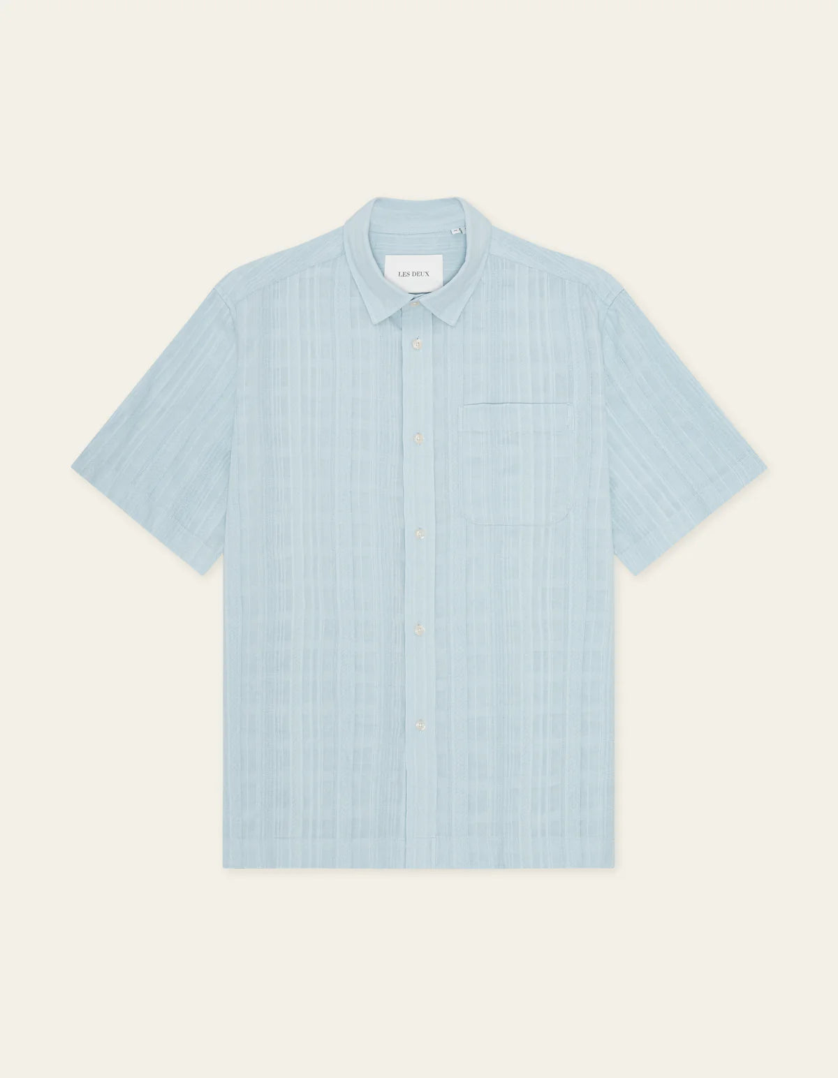 Structured Short Sleeve Shirt - Skyway Blue