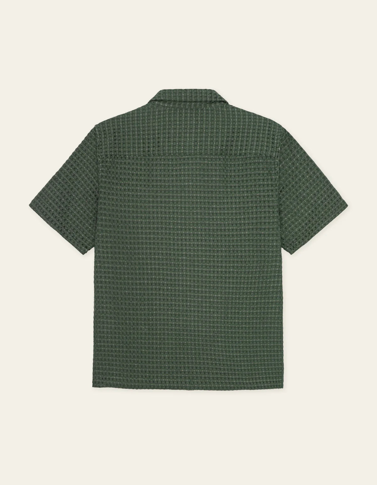 Check Seersucker Short Sleeve Shirt - Pine Green