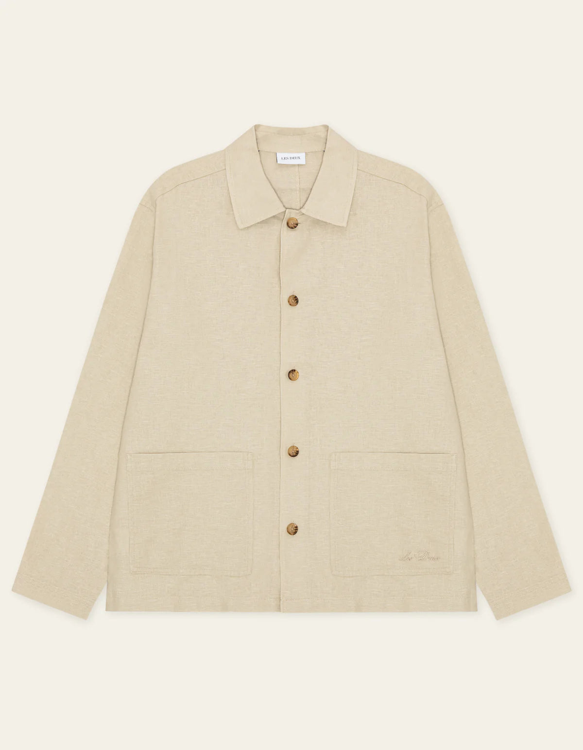 Linen Overshirt - Light Sand