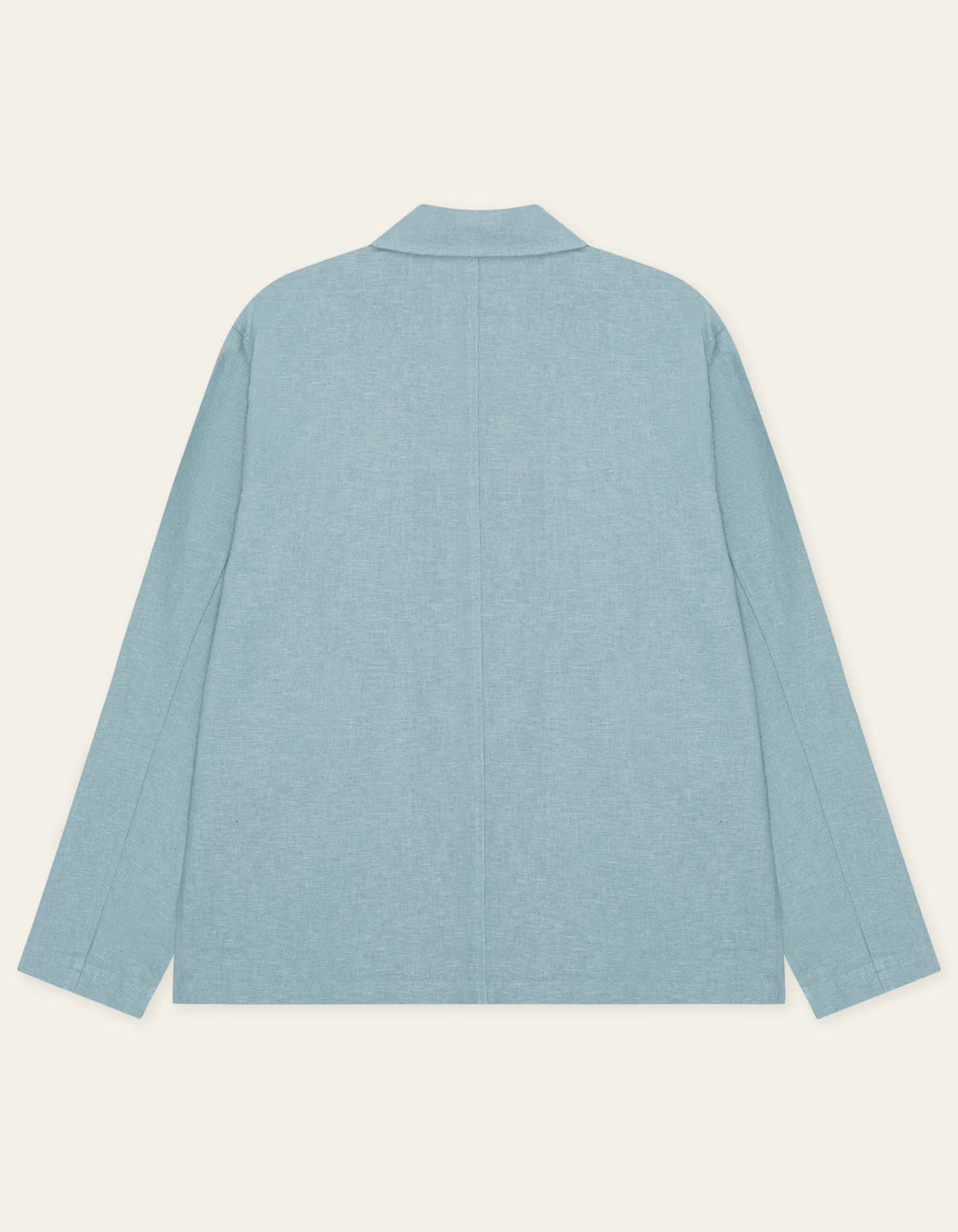 Linen Overshirt - Faded Denim Blue