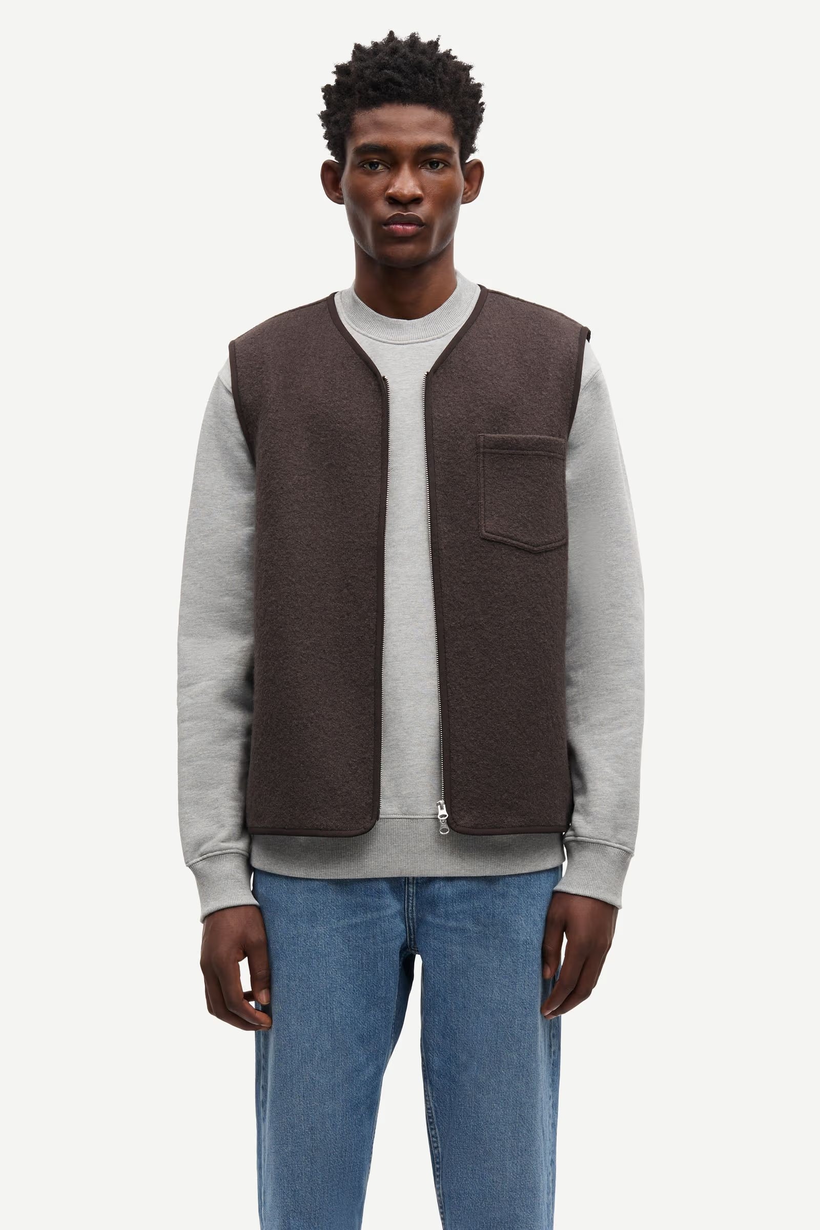 Sahannes Vest 14612 - Turkish Coffee