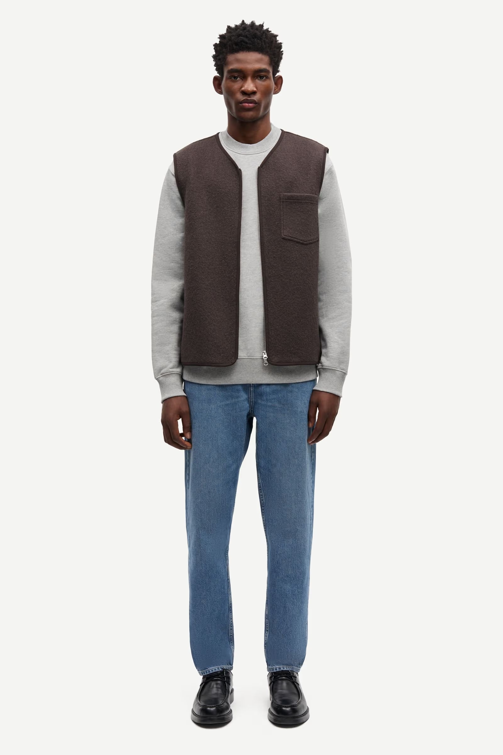 Sahannes Vest 14612 - Turkish Coffee