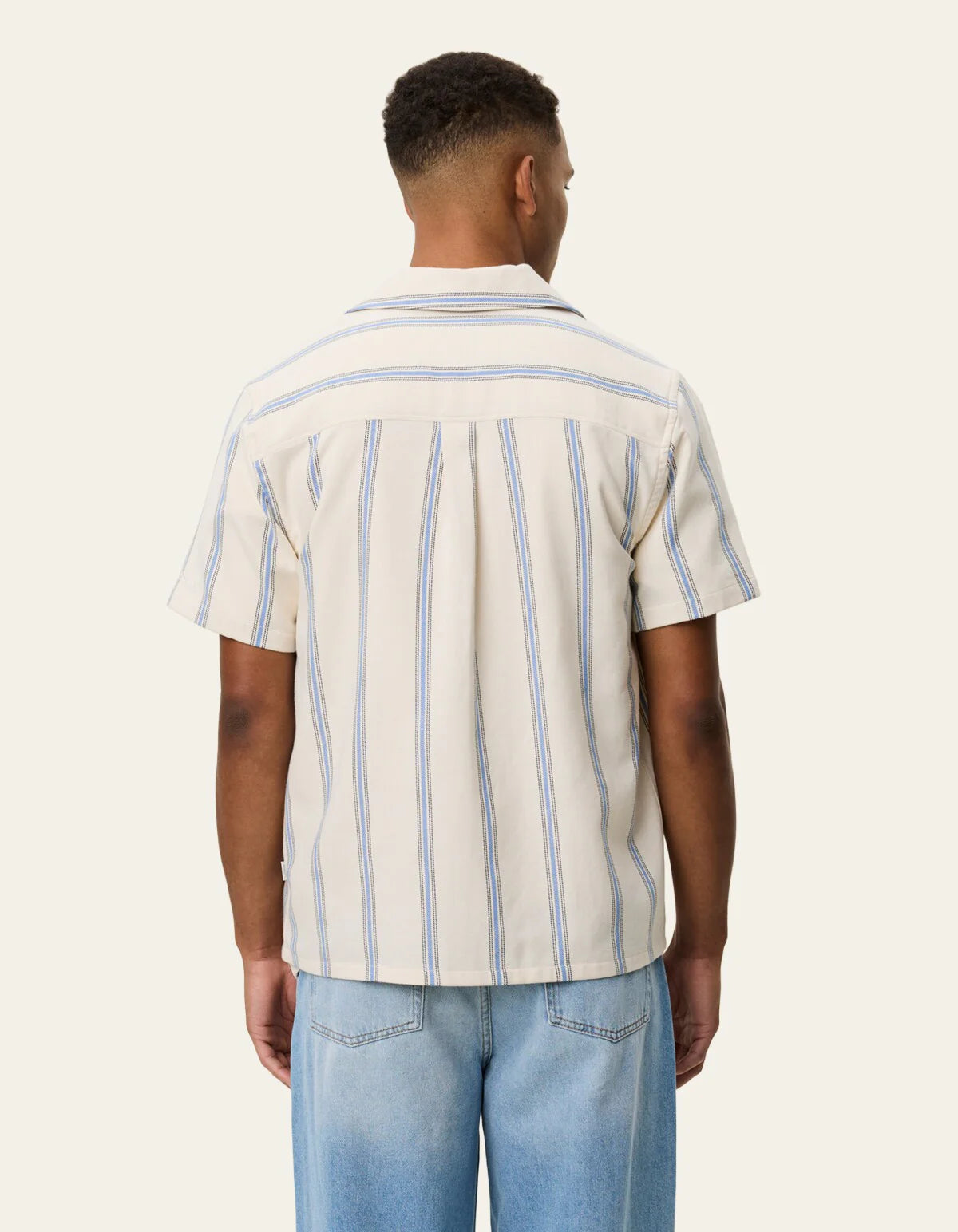 Lawson Stripe SS Shirt - Eggnog White