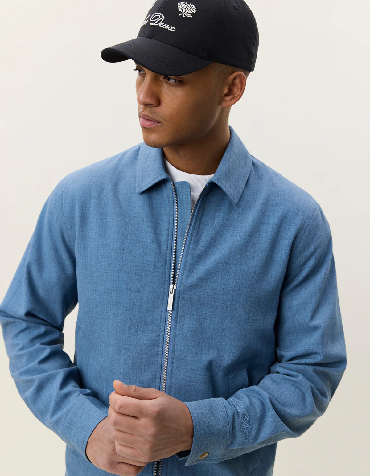 Como Coach Jacket - Faded Denim Blue