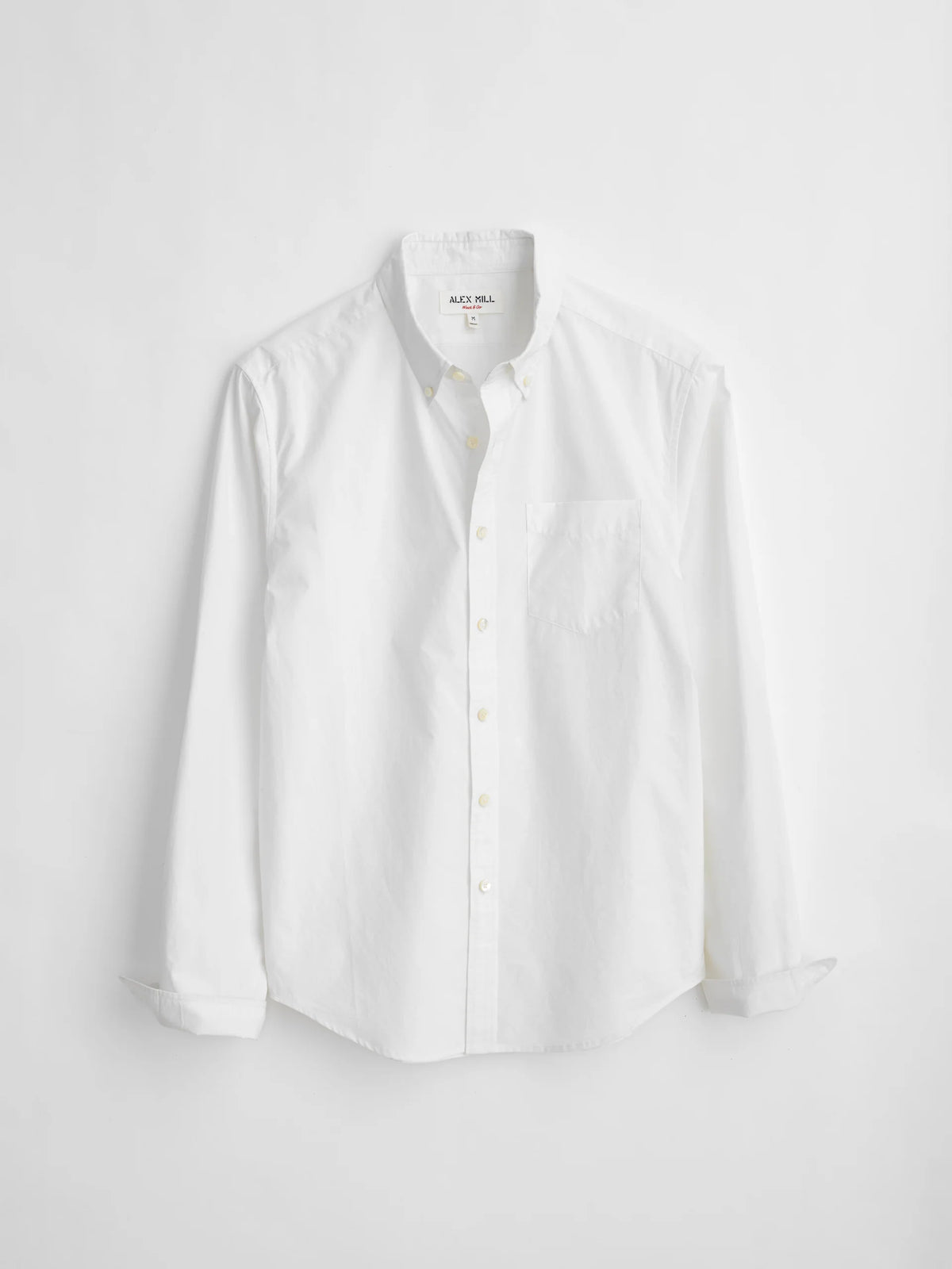 Mill Shirt in Paper Poplin - White