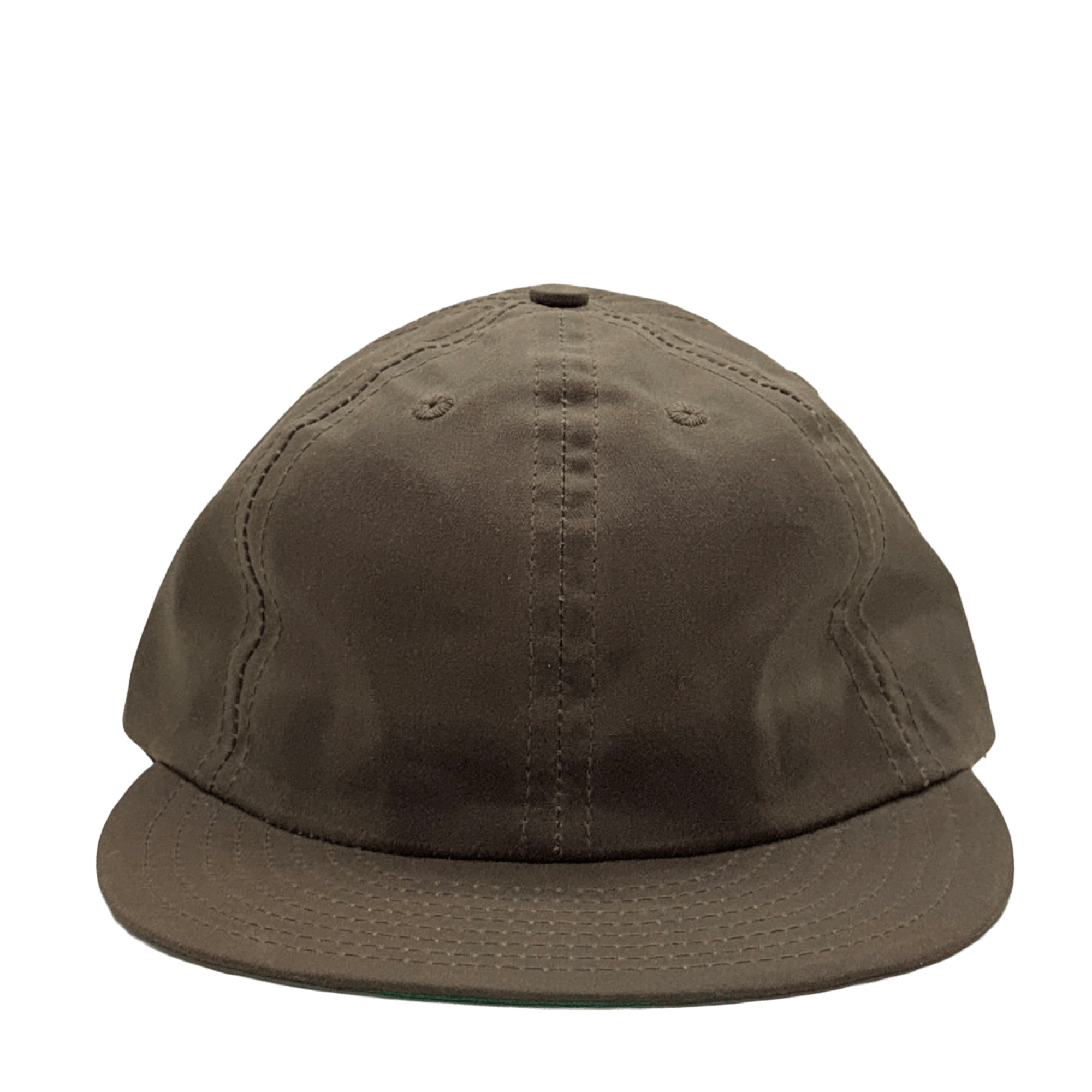 Soft Brim Ball Cap - British Millerain Waxed Cotton - Deep Olive