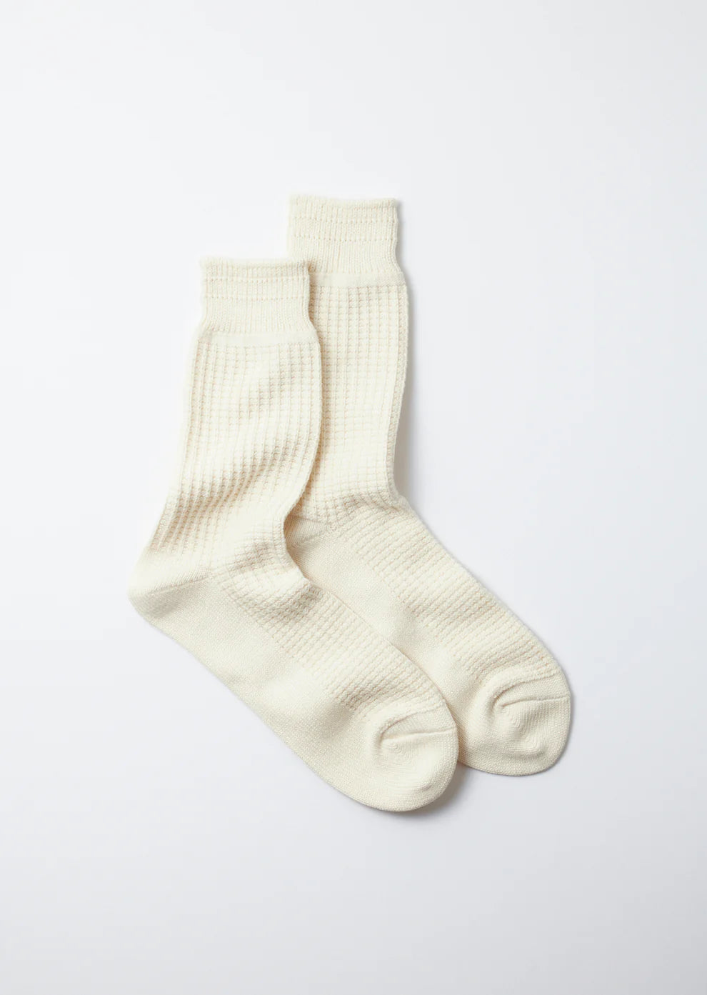 Cotton Waffle Crew Sock