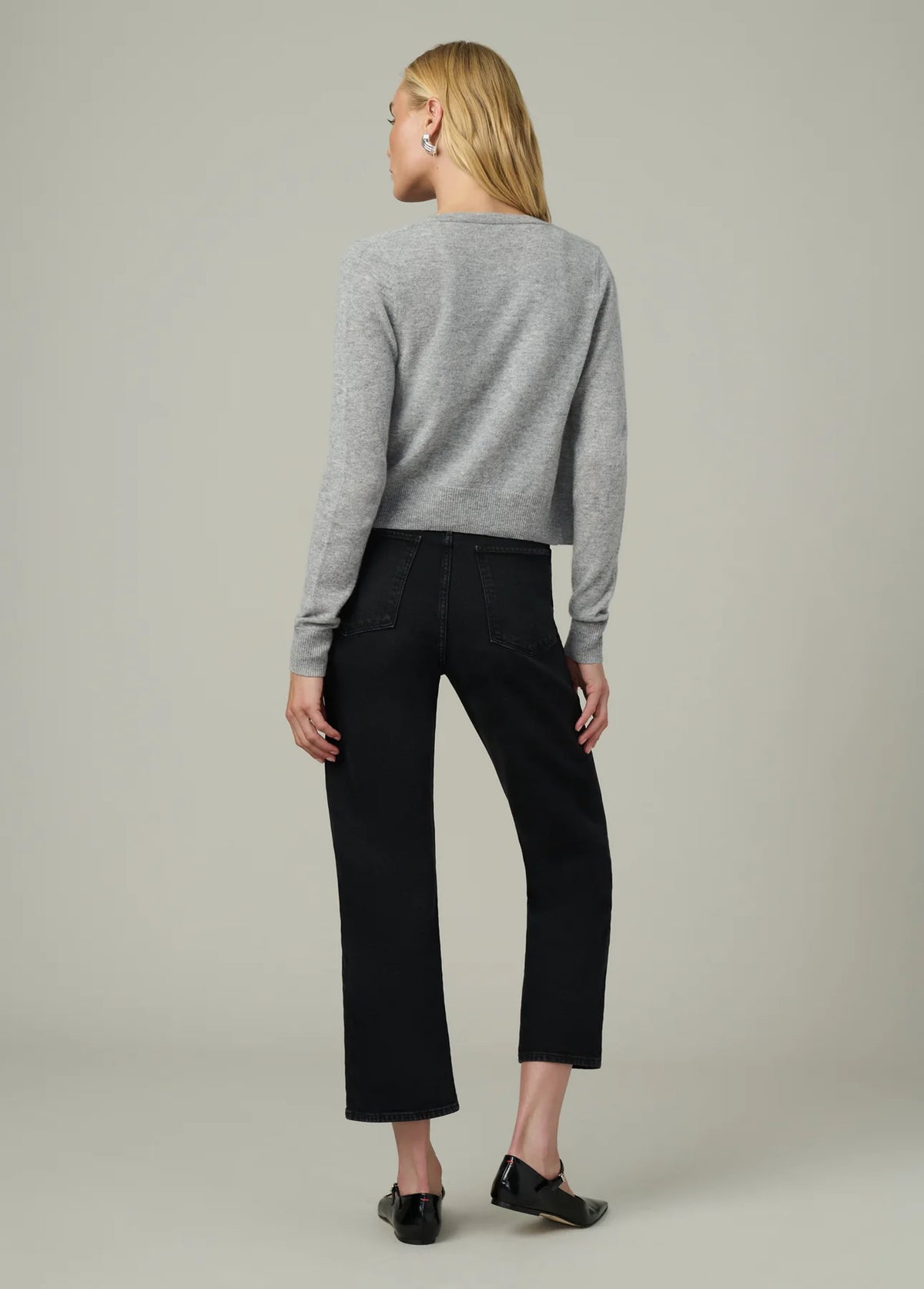 The Dani Cashmere Cardigan - Heather Grey