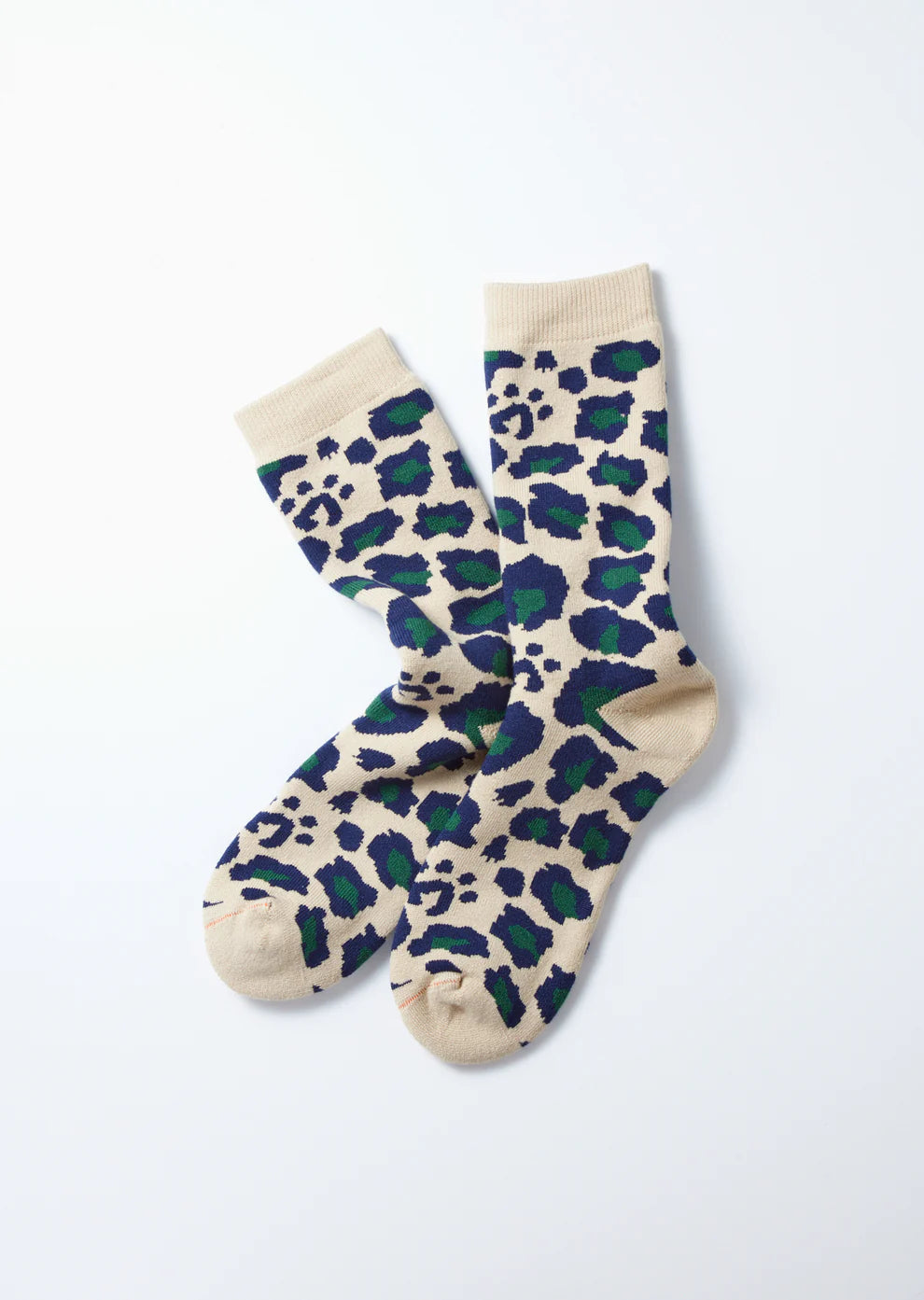 Pile Leopard Crew Socks