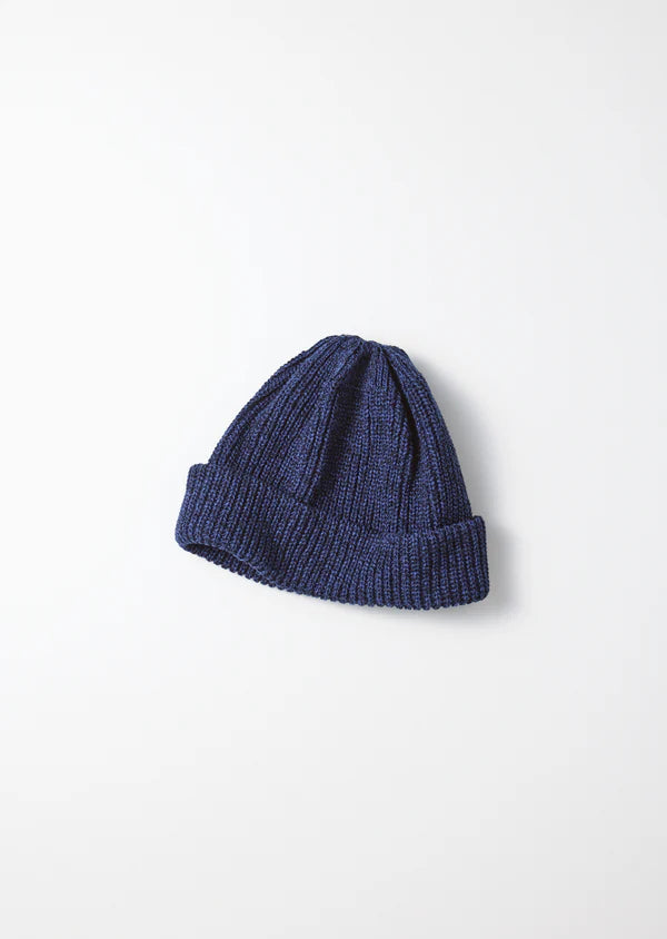 Recycled Cotton Marl Beanie / Navy Winter25