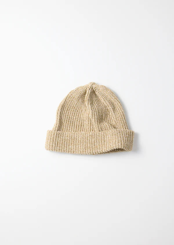 Recycled Cotton Marl Beanie / Beige Winter25