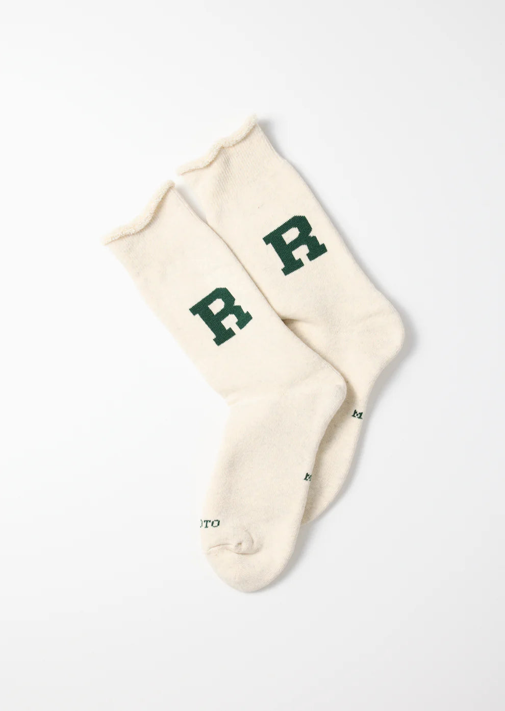 Raffy Sweat Sock R Logo / Dark Green