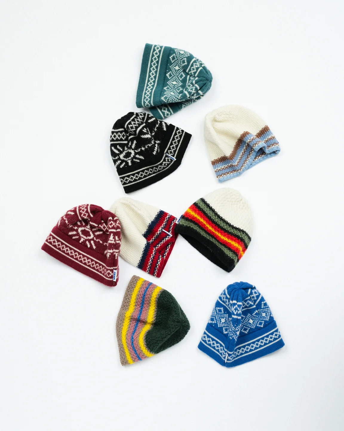 Stowe Mosaic Beanie - Blueberry