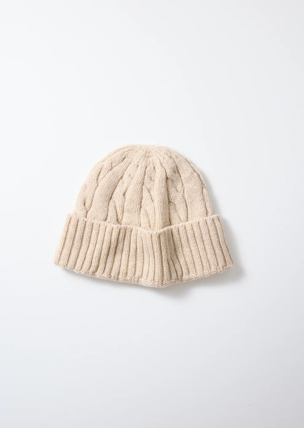 Washable Merino Cable Watch Cap