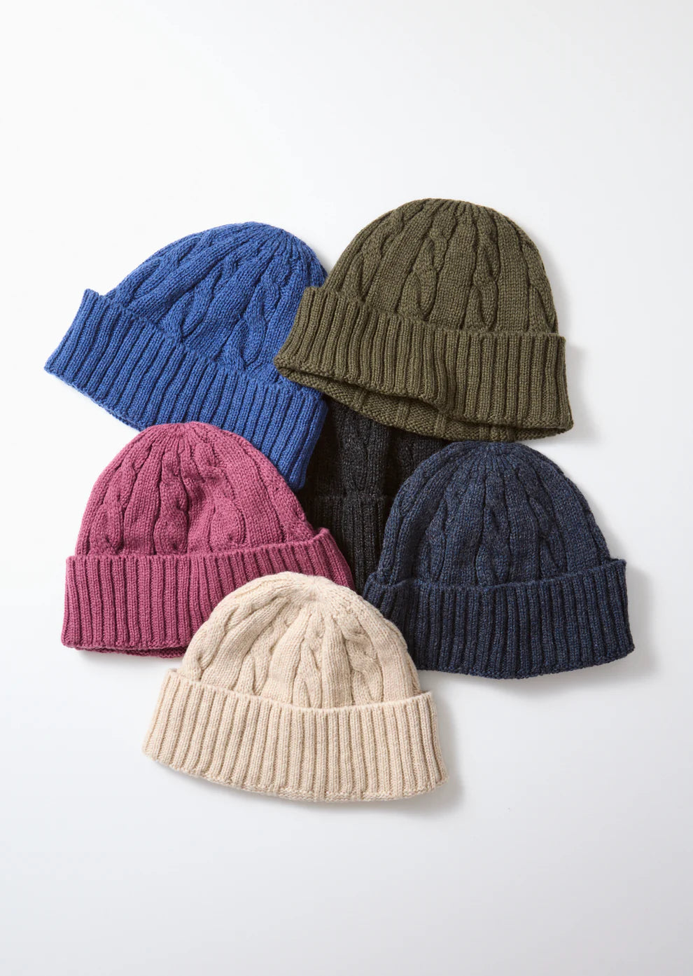 Washable Merino Cable Watch Cap