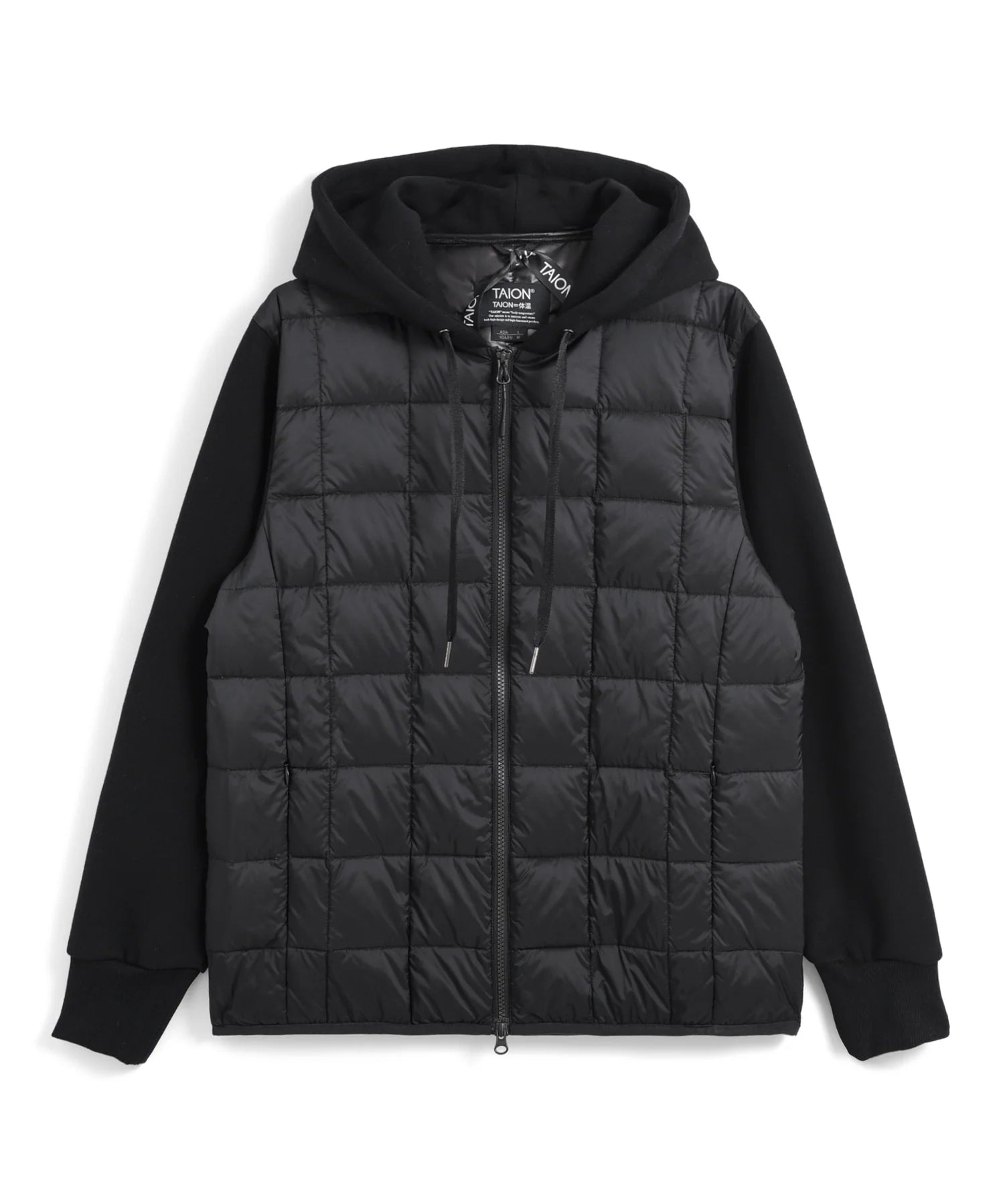 Unisex Basic W-Zip Front Hoodie + Sweats Sleeve