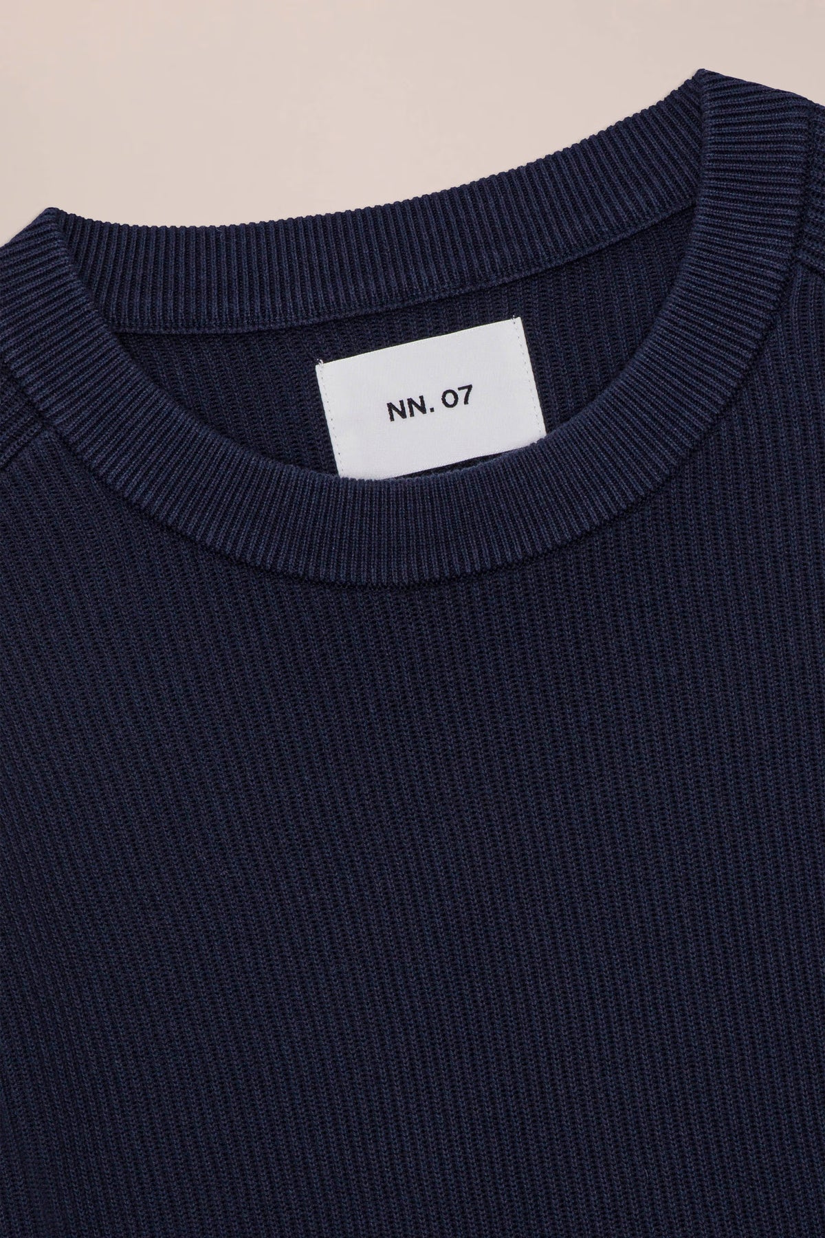 Kevin Ribbed Organic Cotton Sweater - Navy Blue