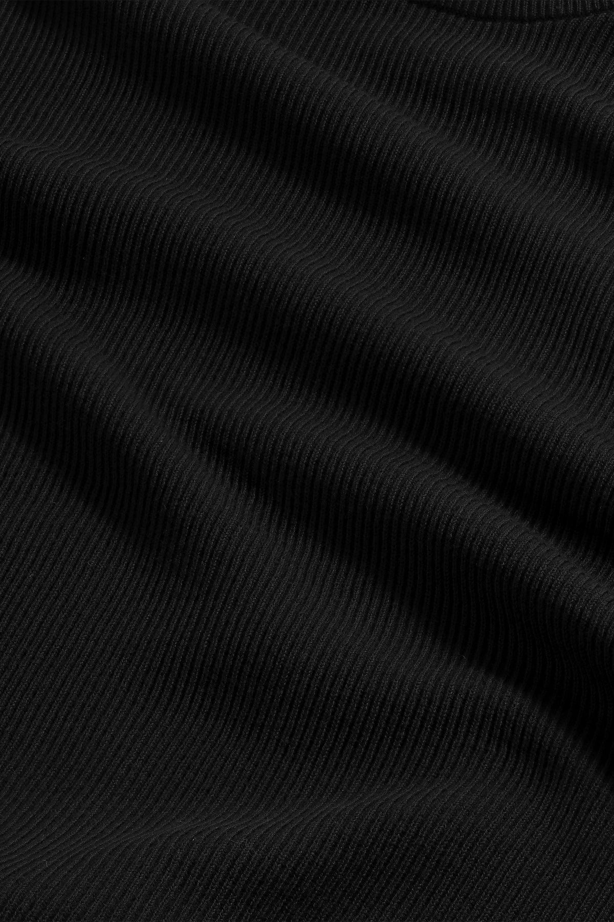 Kevin Ribbed Organic Cotton Sweater - Black