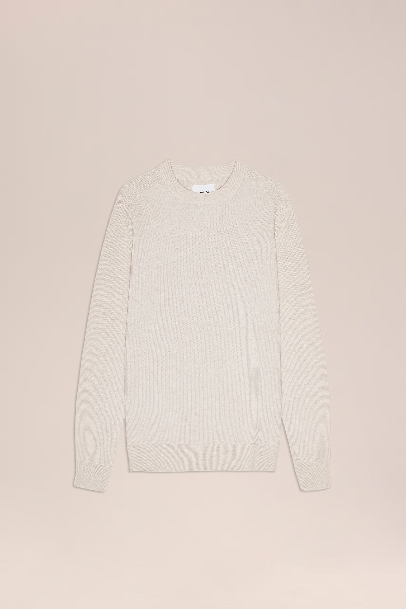 Kevin Ribbed Organic Cotton Sweater - Ivory
