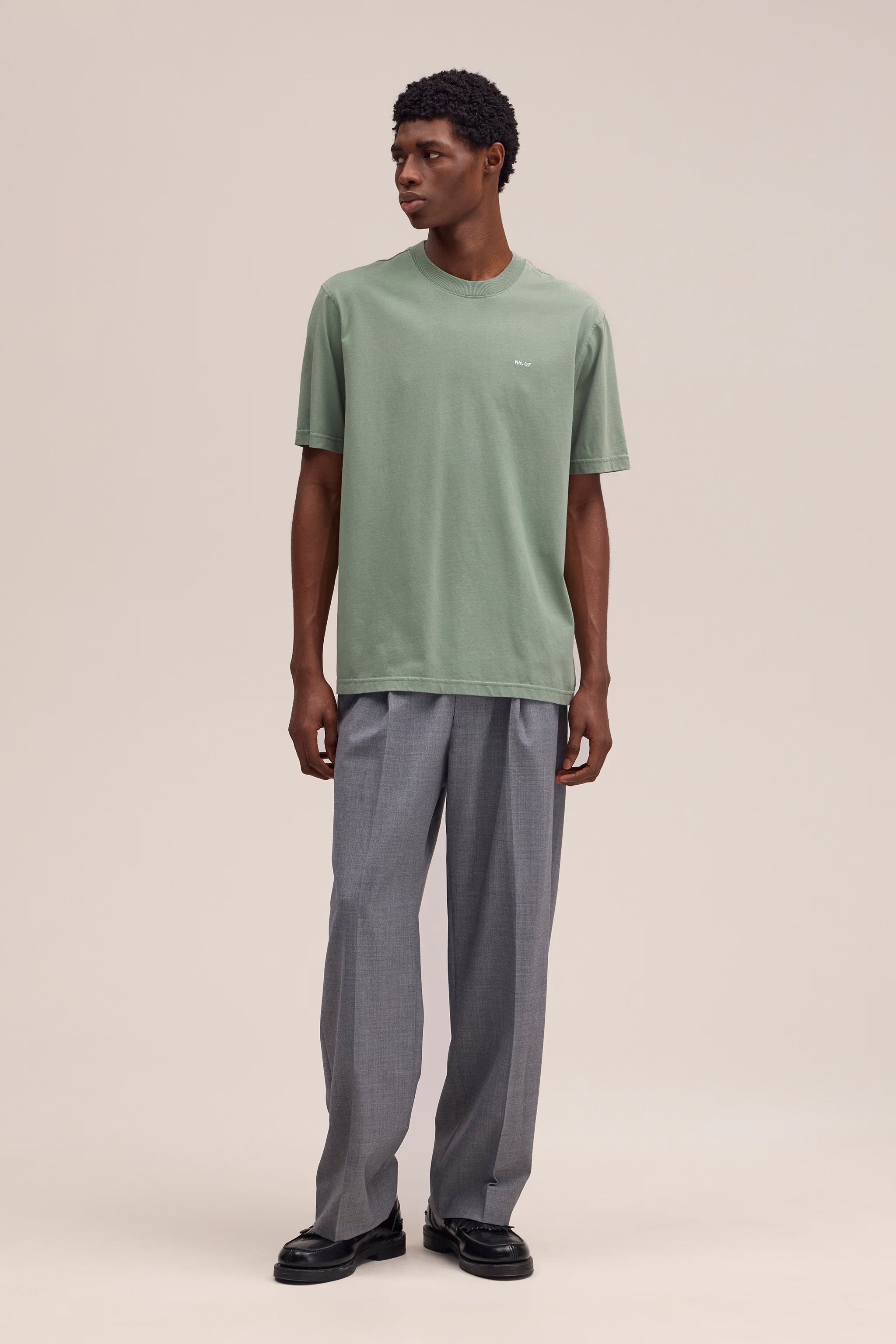 Adam - Casual Logo Pima Tee - Sea Spray