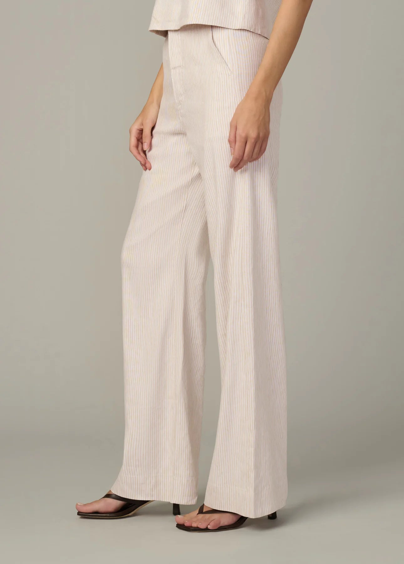 The Clean Trouser - Micro Stripe