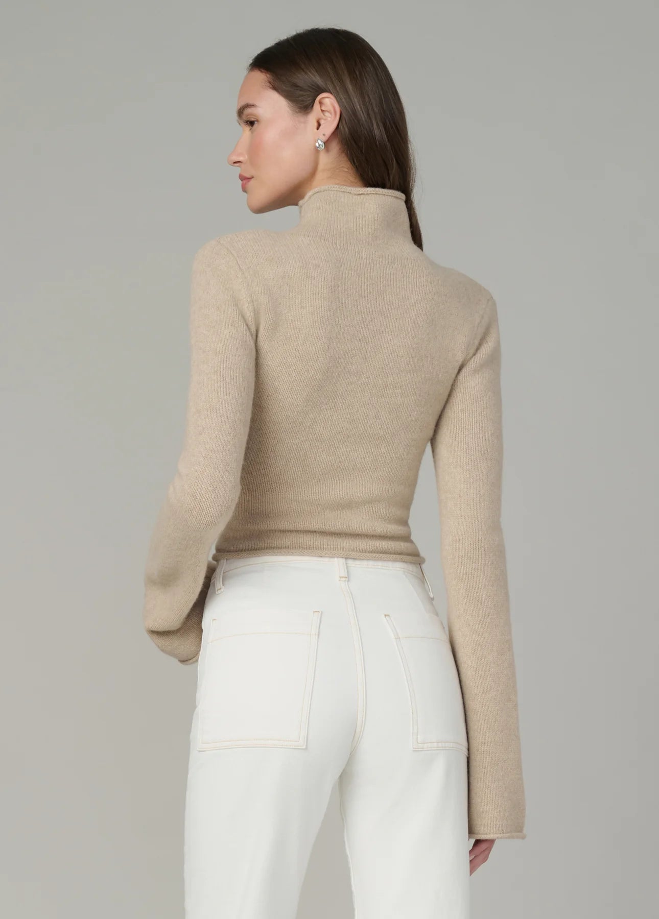 The Jane Roll Neck Sweater - Camel