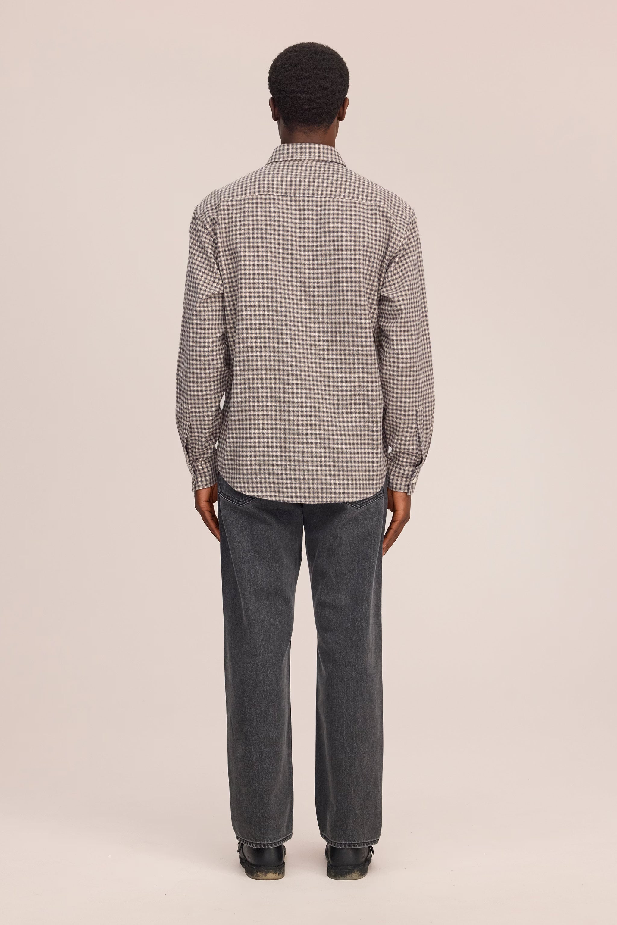 Deon - Casual Flannel Shirt - Sand Check