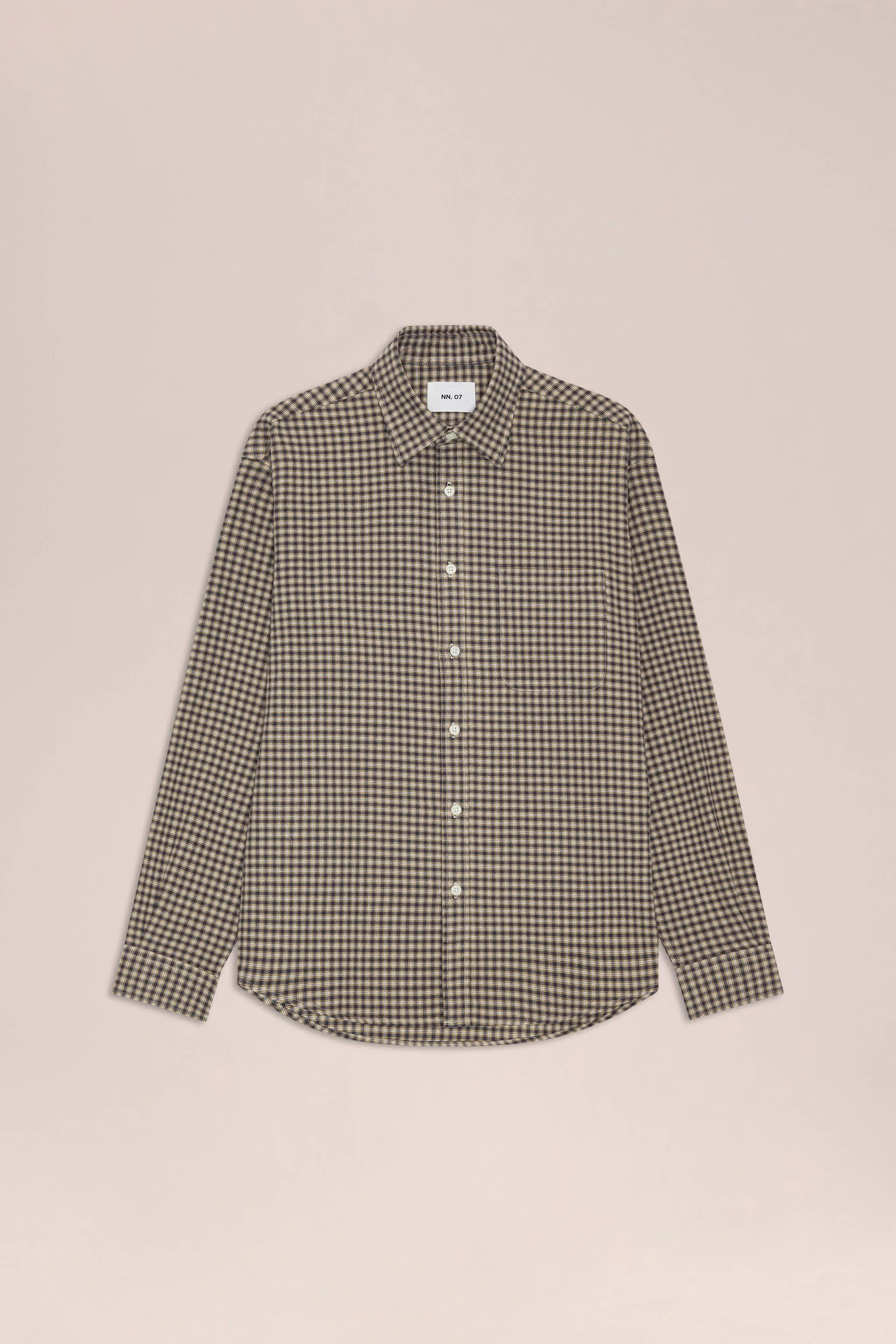 Deon - Casual Flannel Shirt - Sand Check
