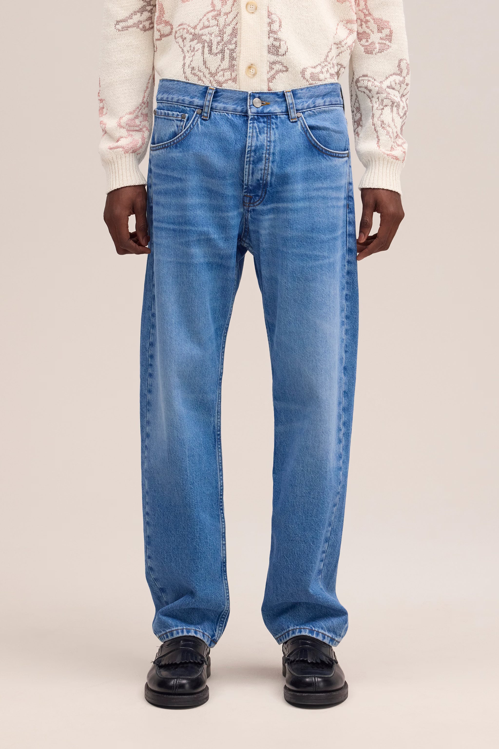 Sonny Straight Leg Regular Fit Jeans - Light Blue