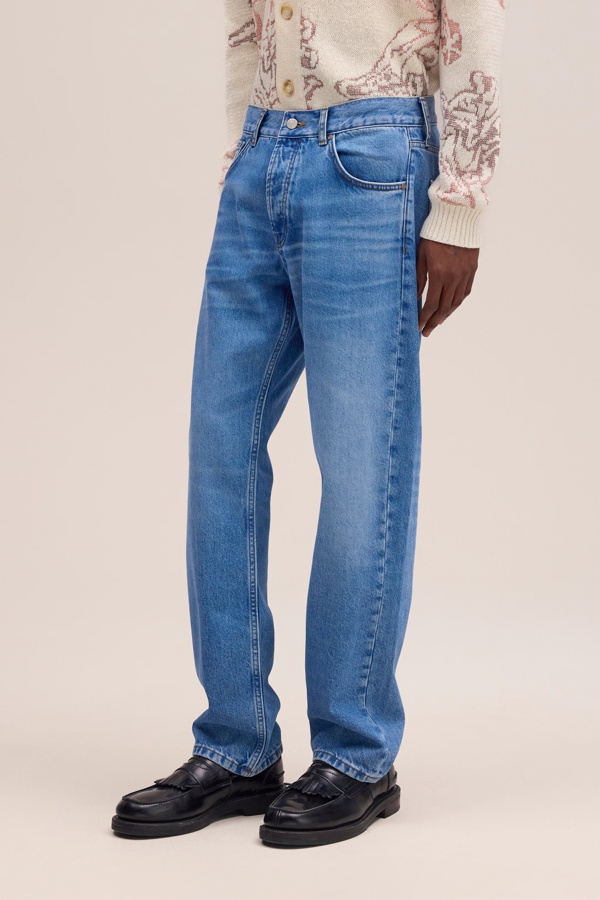 Sonny Straight Leg Regular Fit Jeans - Light Blue