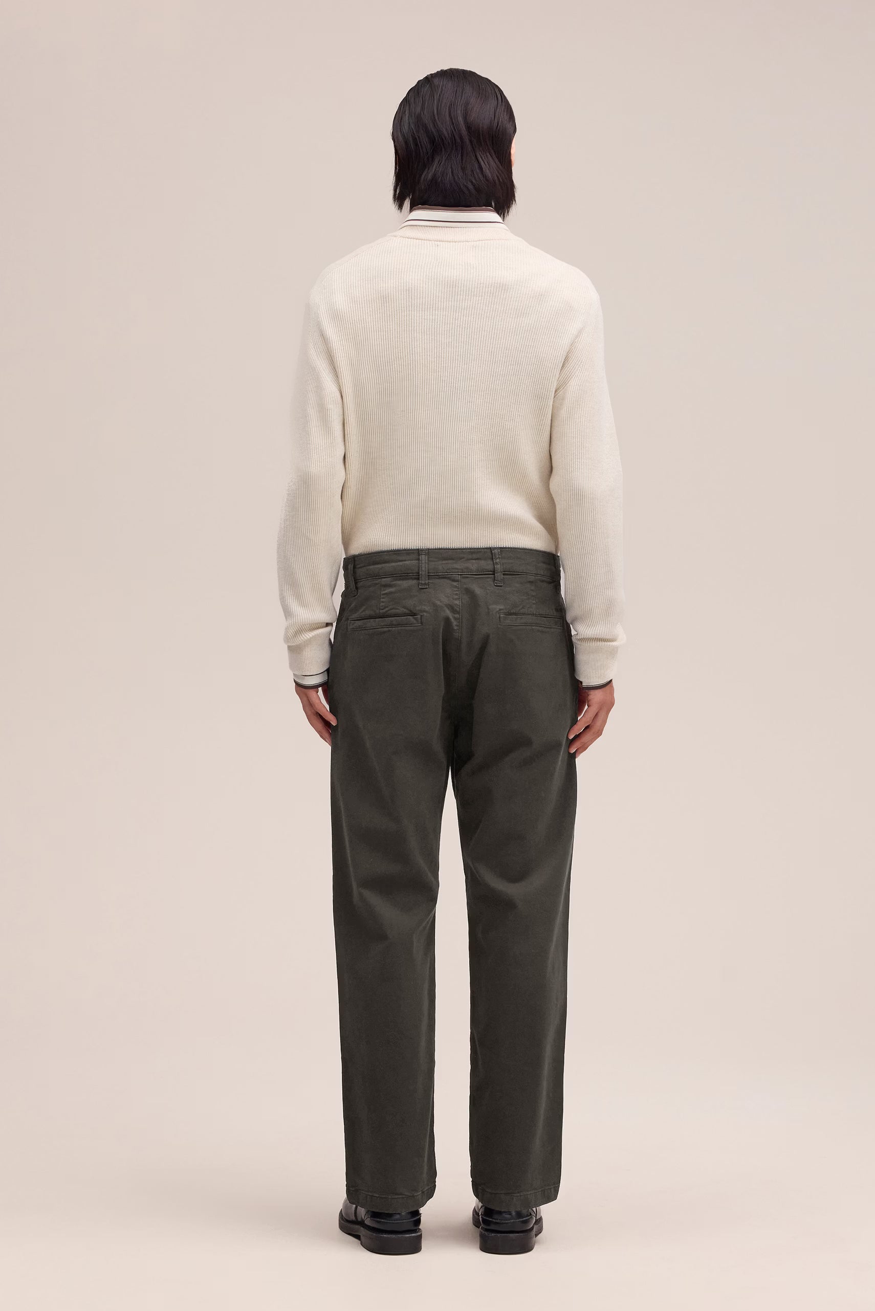 Aden Straight Leg Regular Fit Chino - Dark Army