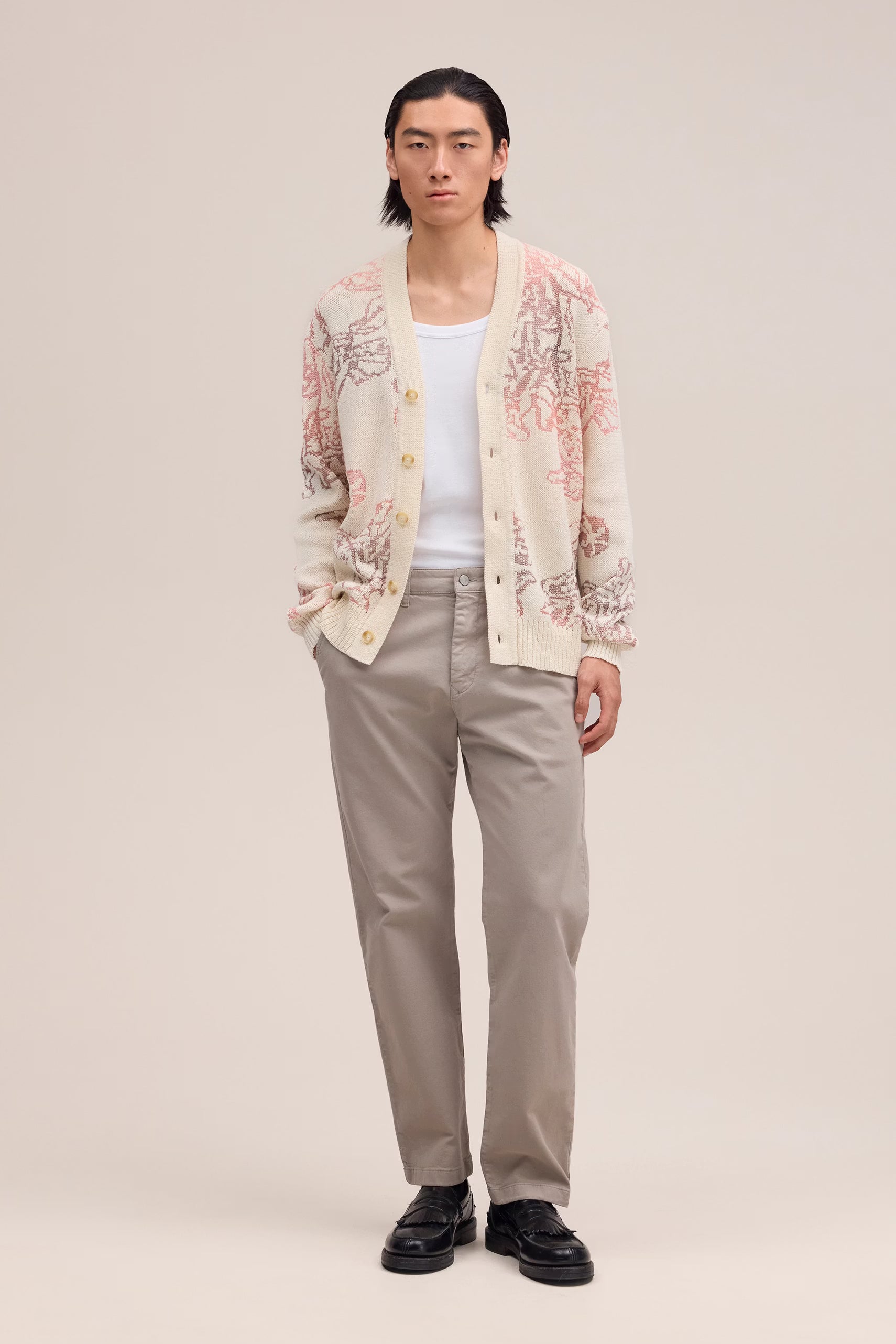 Aden Straight Leg Regular Fit Chino - Grey